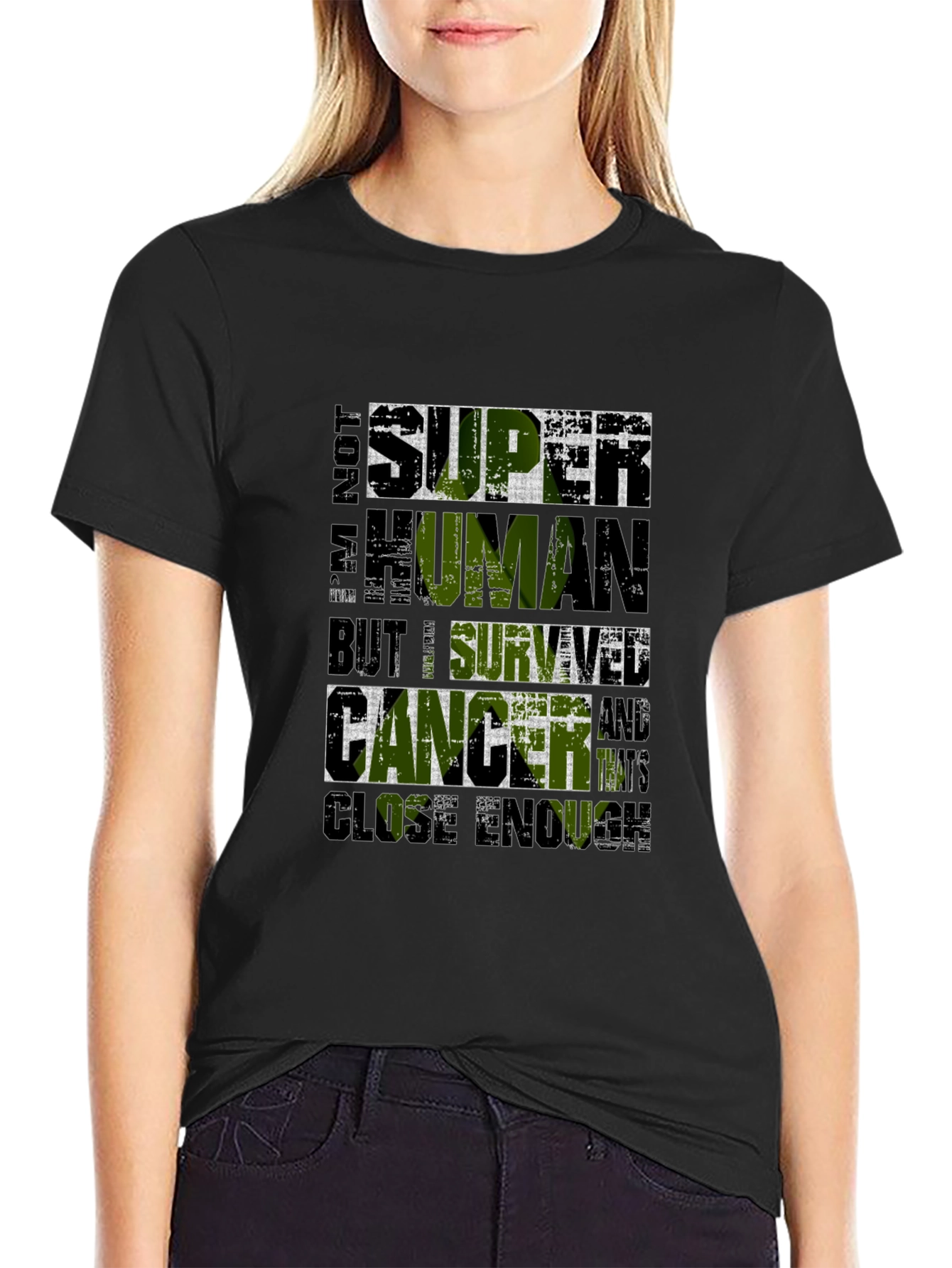 Im Not Super Human Cancer Survivor T-Shirt