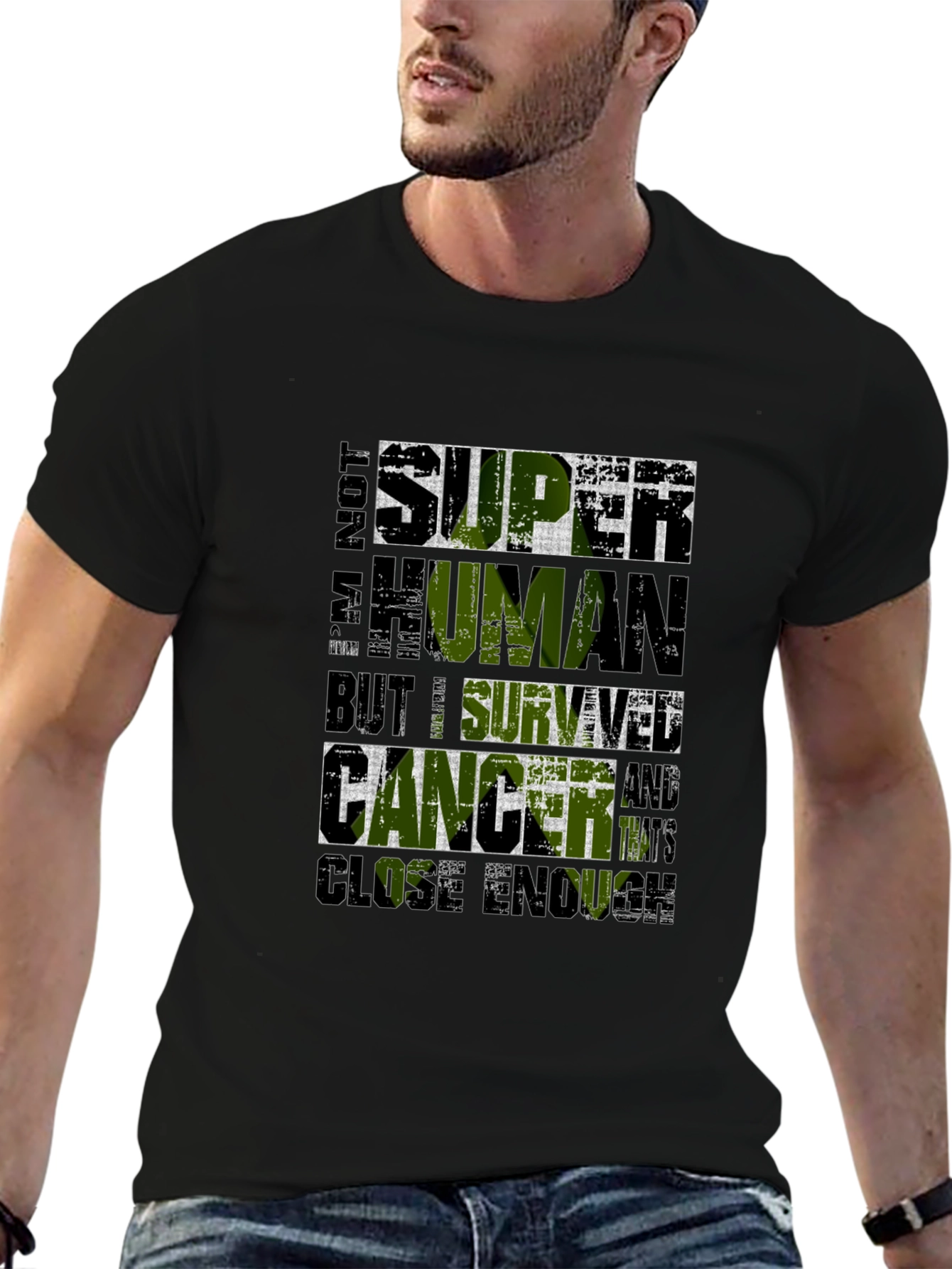 Im Not Super Human Cancer Survivor T-Shirt