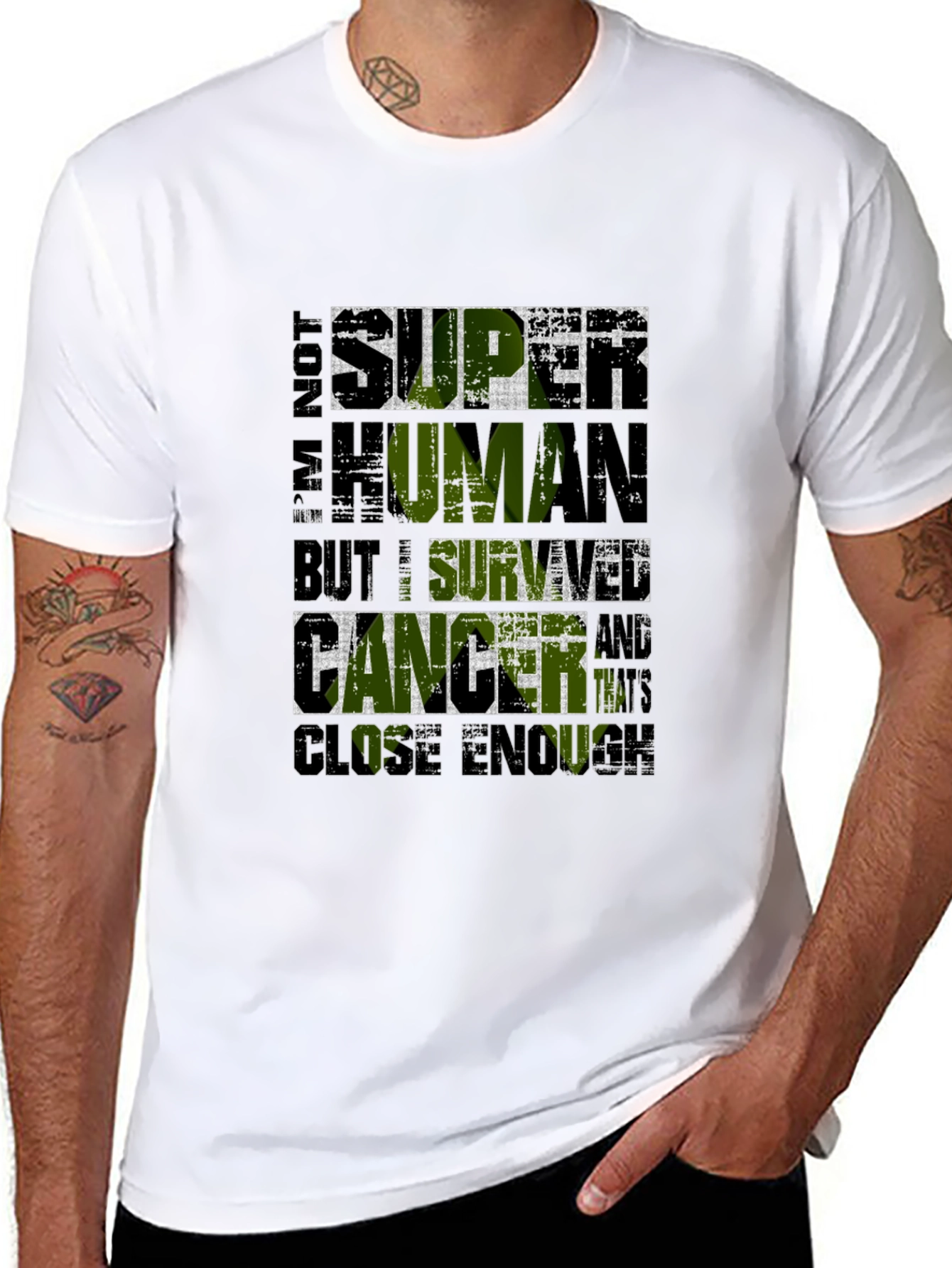 Im Not Super Human Cancer Survivor T-Shirt