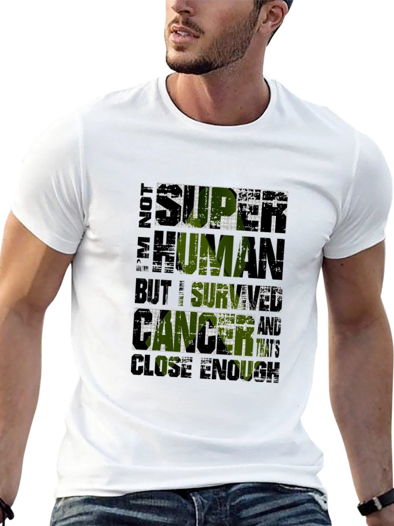 Im Not Super Human Cancer Survivor T-Shirt
