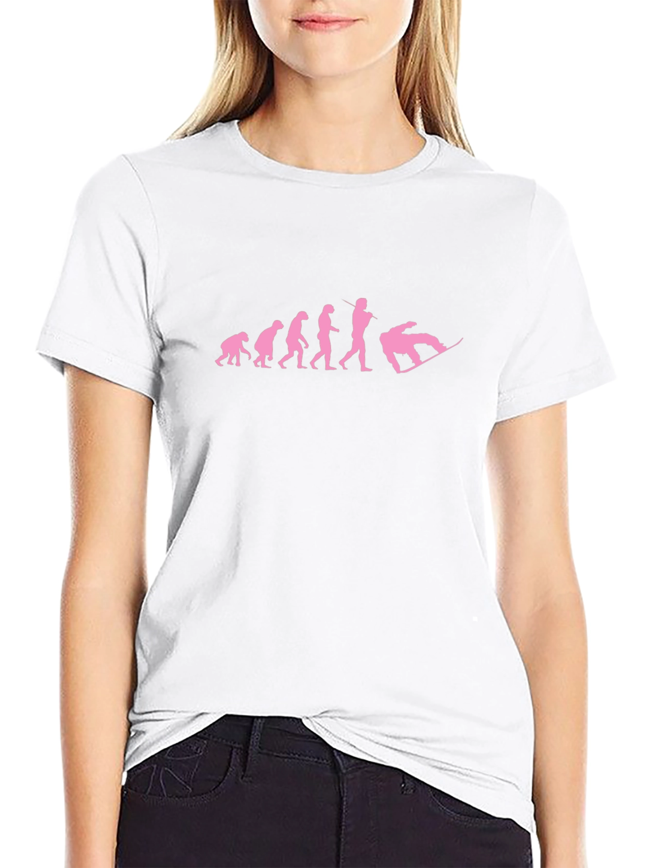 Snowboard Evolution Graphic Tee - Black