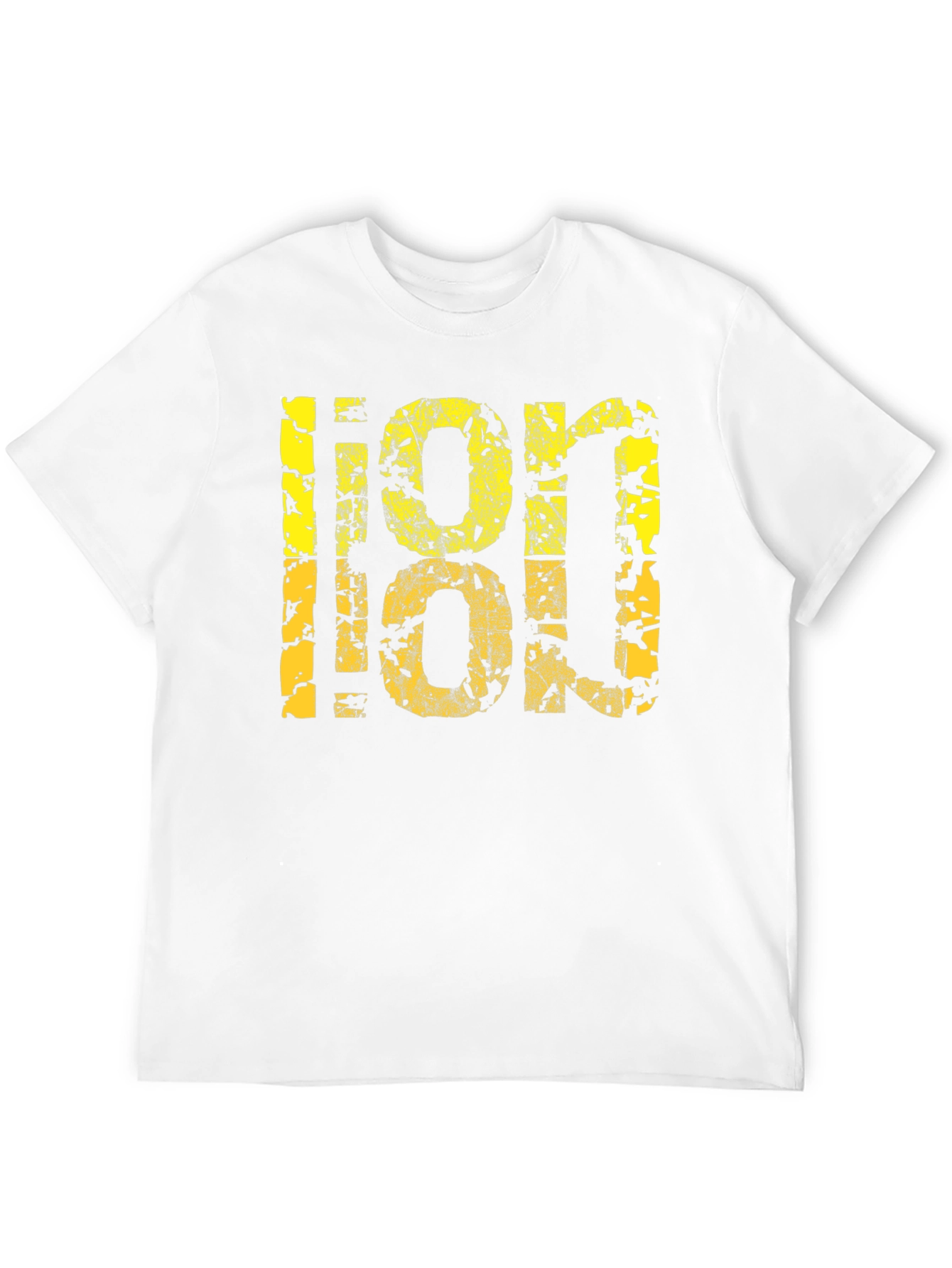 Distressed LOL Graphic Tee - Black Casual T-Shirt