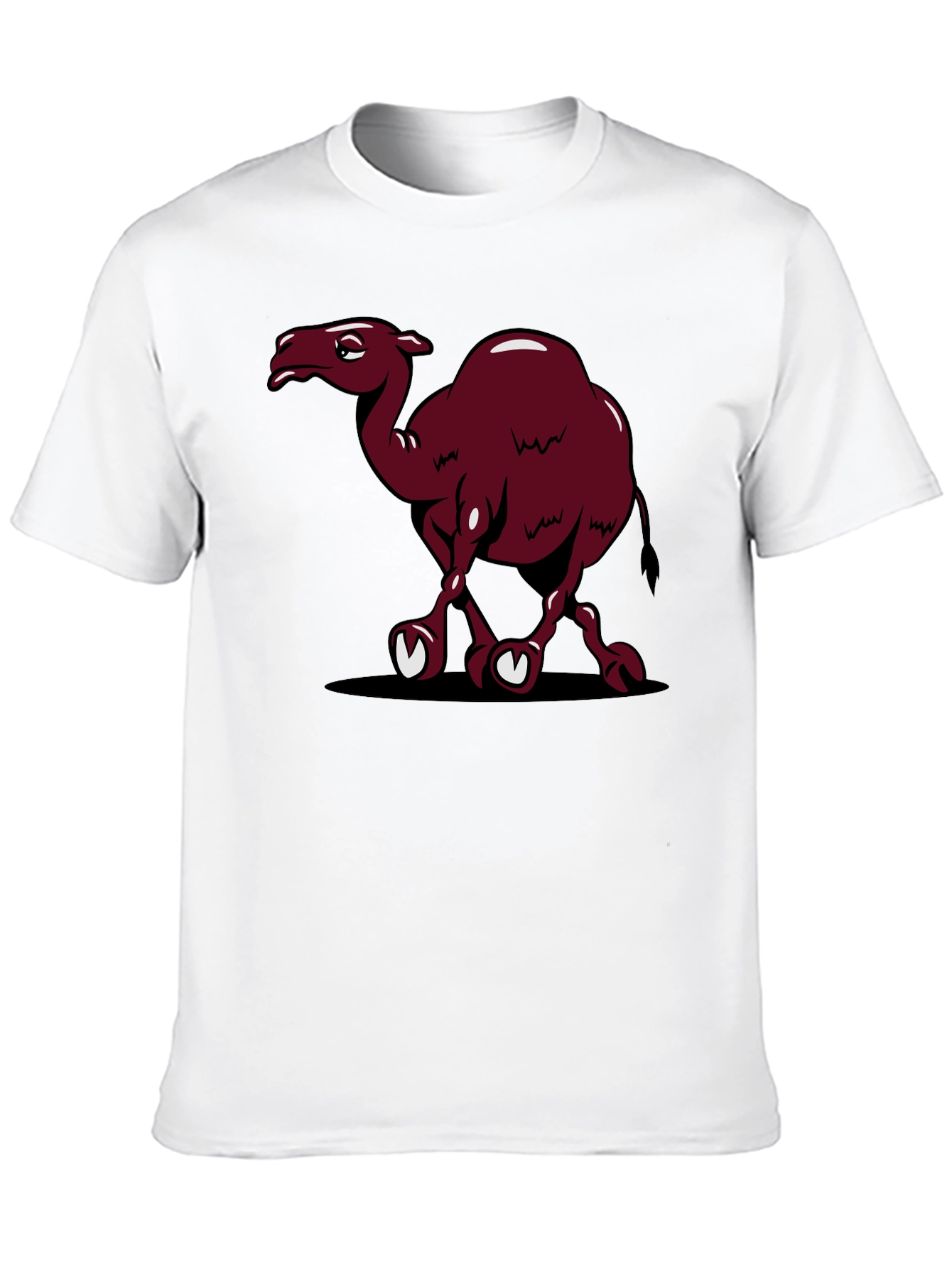 Camel Cartoon Black T-Shirt