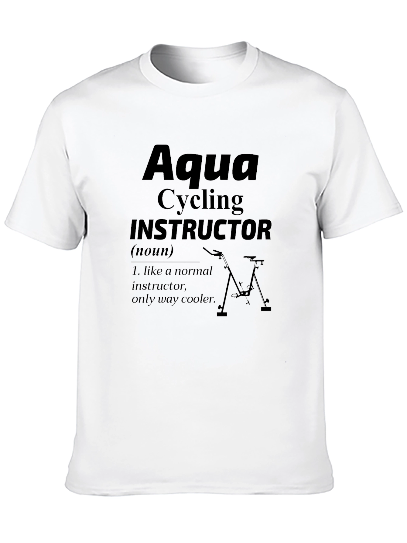 Aqua Cycling Instructor Graphic T-Shirt