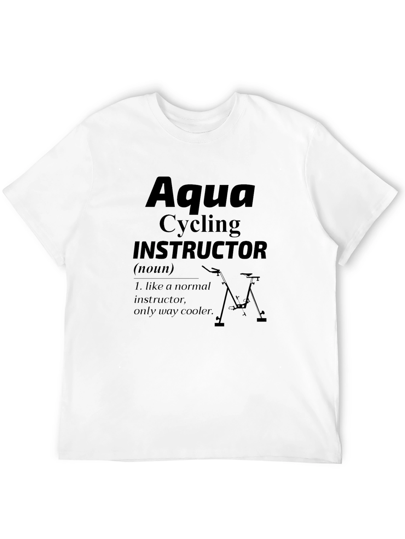 Aqua Cycling Instructor Graphic T-Shirt