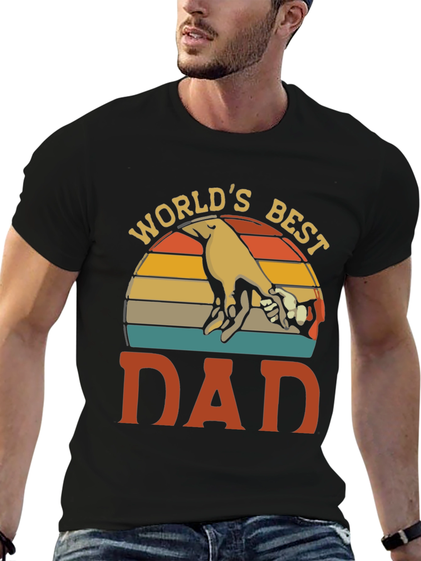 Worlds Best Dad Graphic T-Shirt Fathers Day Gift