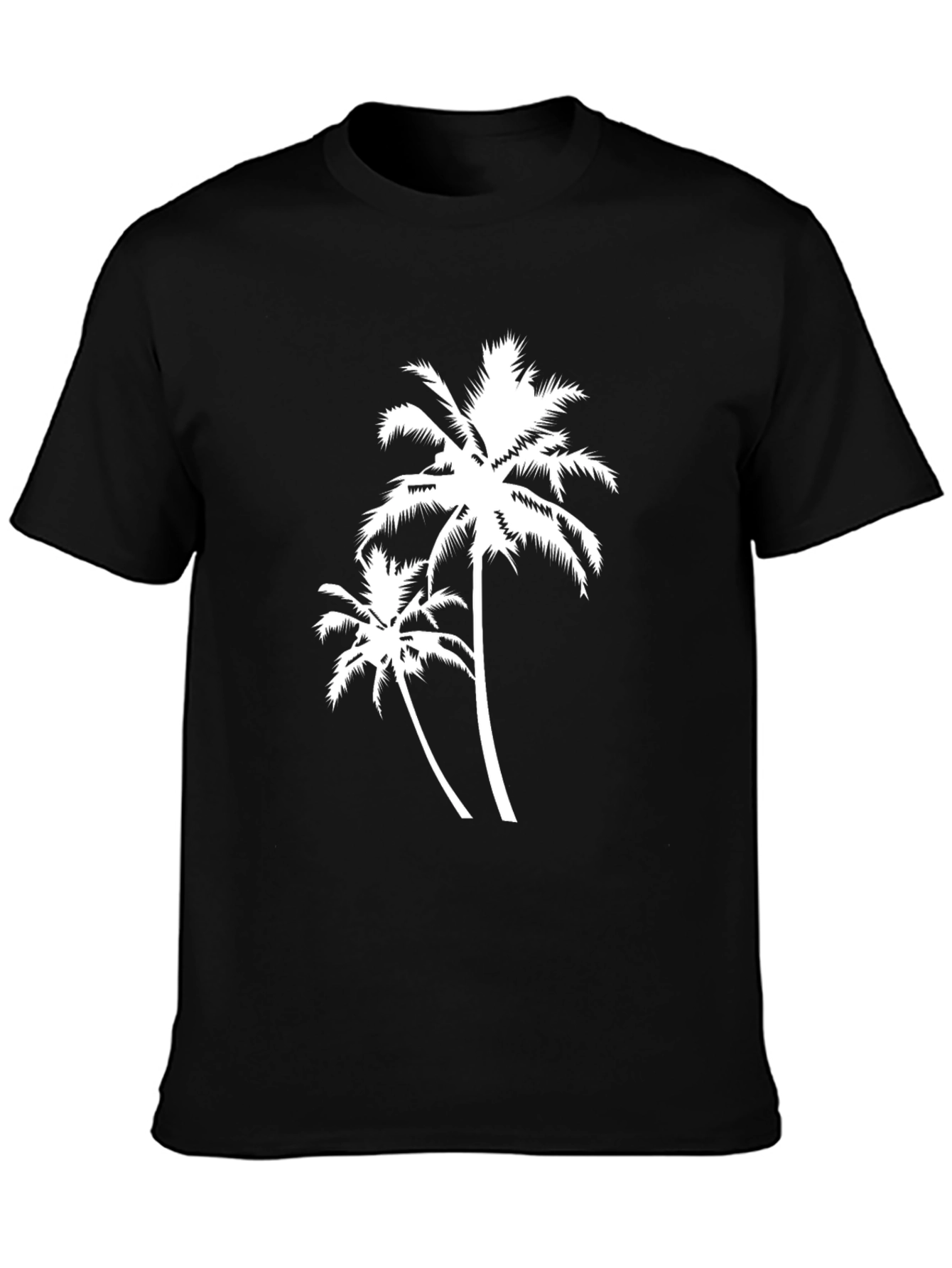 Palm Tree Graphic T-Shirt - Black