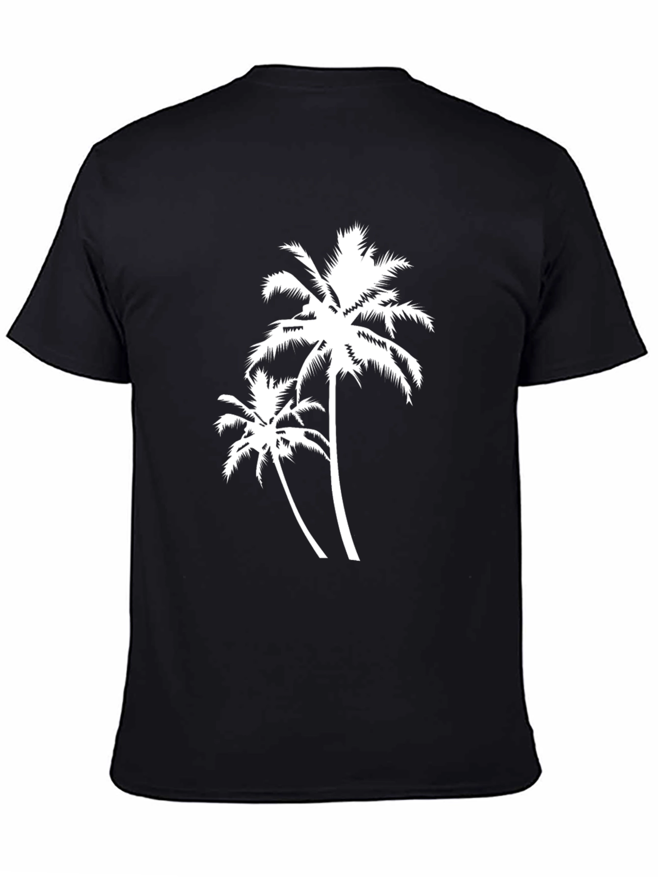 Palm Tree Graphic T-Shirt - Black