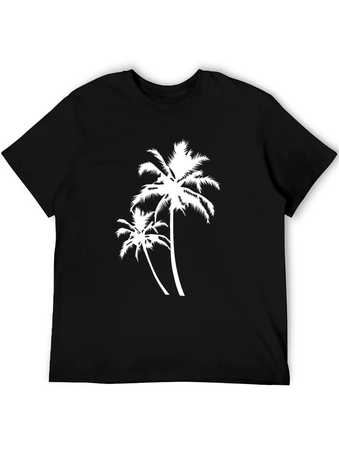 Palm Tree Graphic T-Shirt - Black