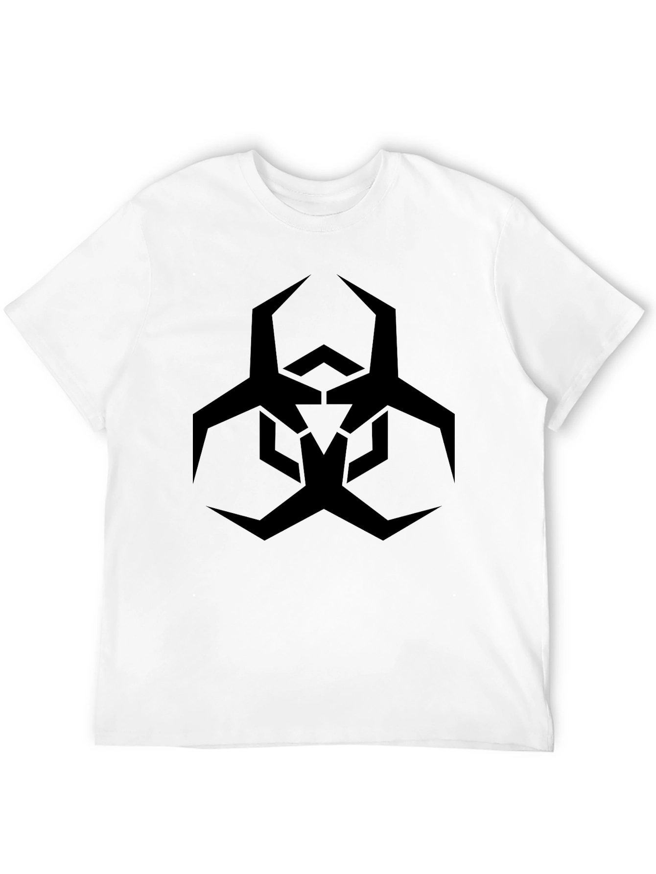 Black T-Shirt with Biohazard Symbol