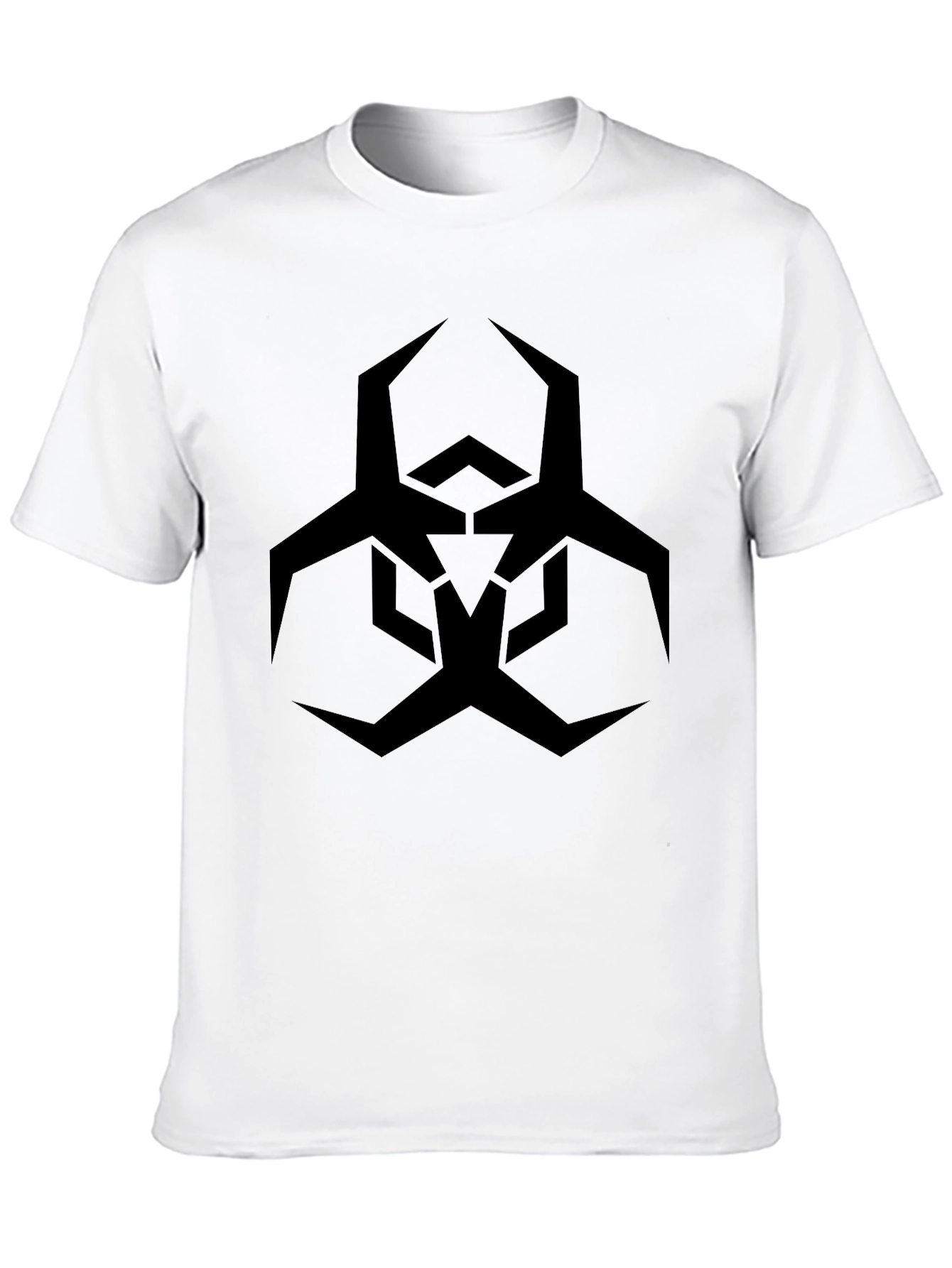 Black T-Shirt with Biohazard Symbol