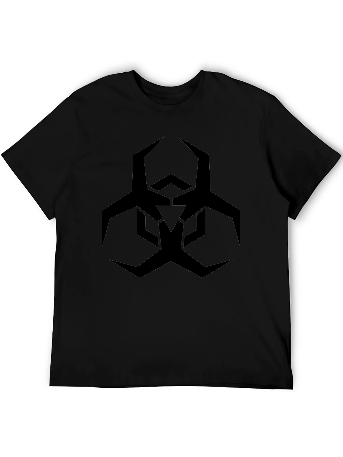 Black T-Shirt with Biohazard Symbol