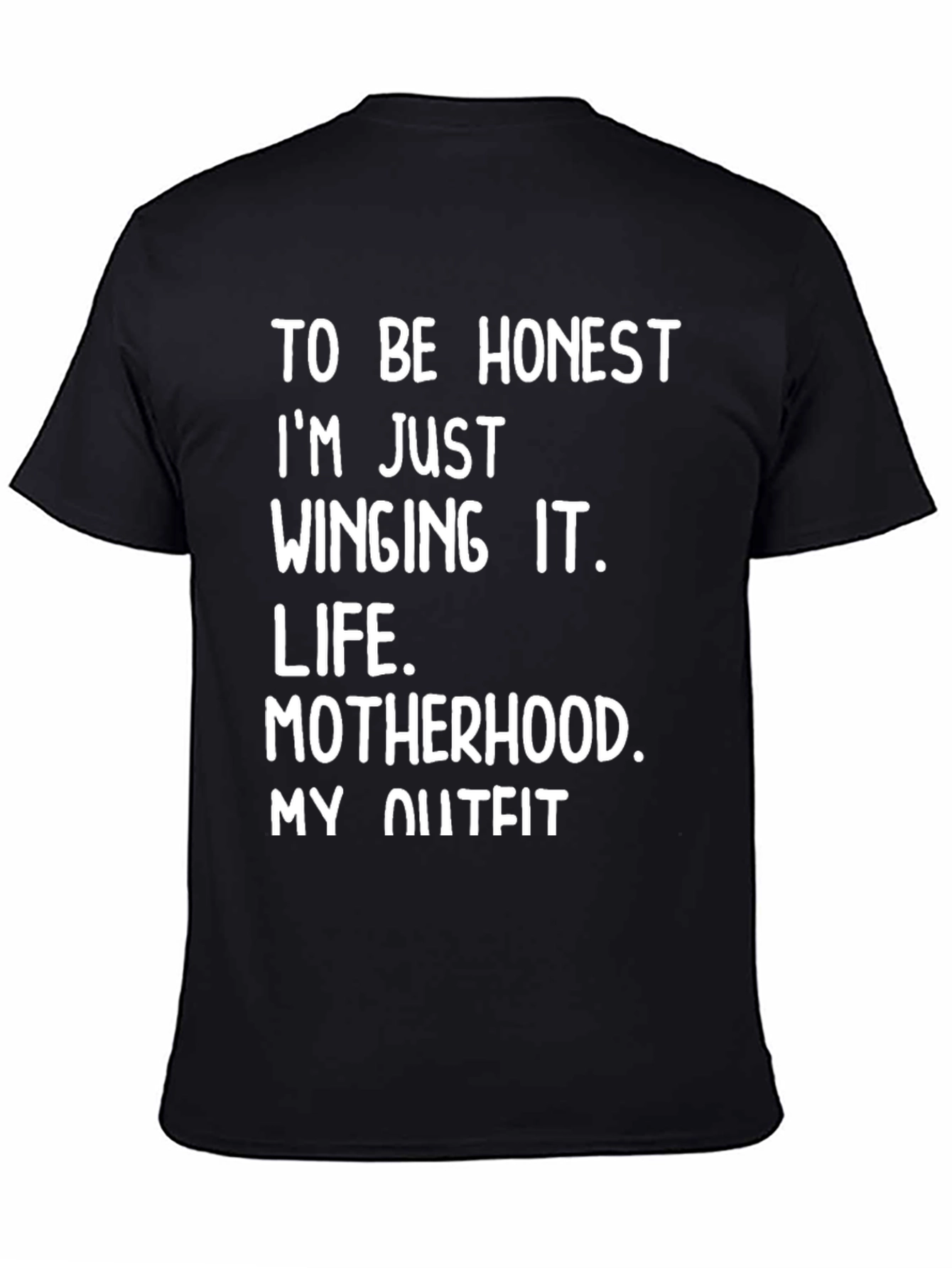 Funny Winging It Motherhood Tee