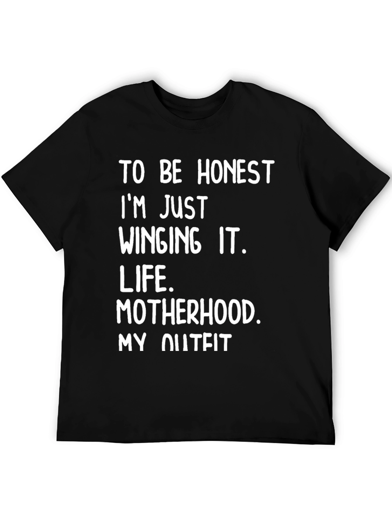 Funny Winging It Motherhood Tee