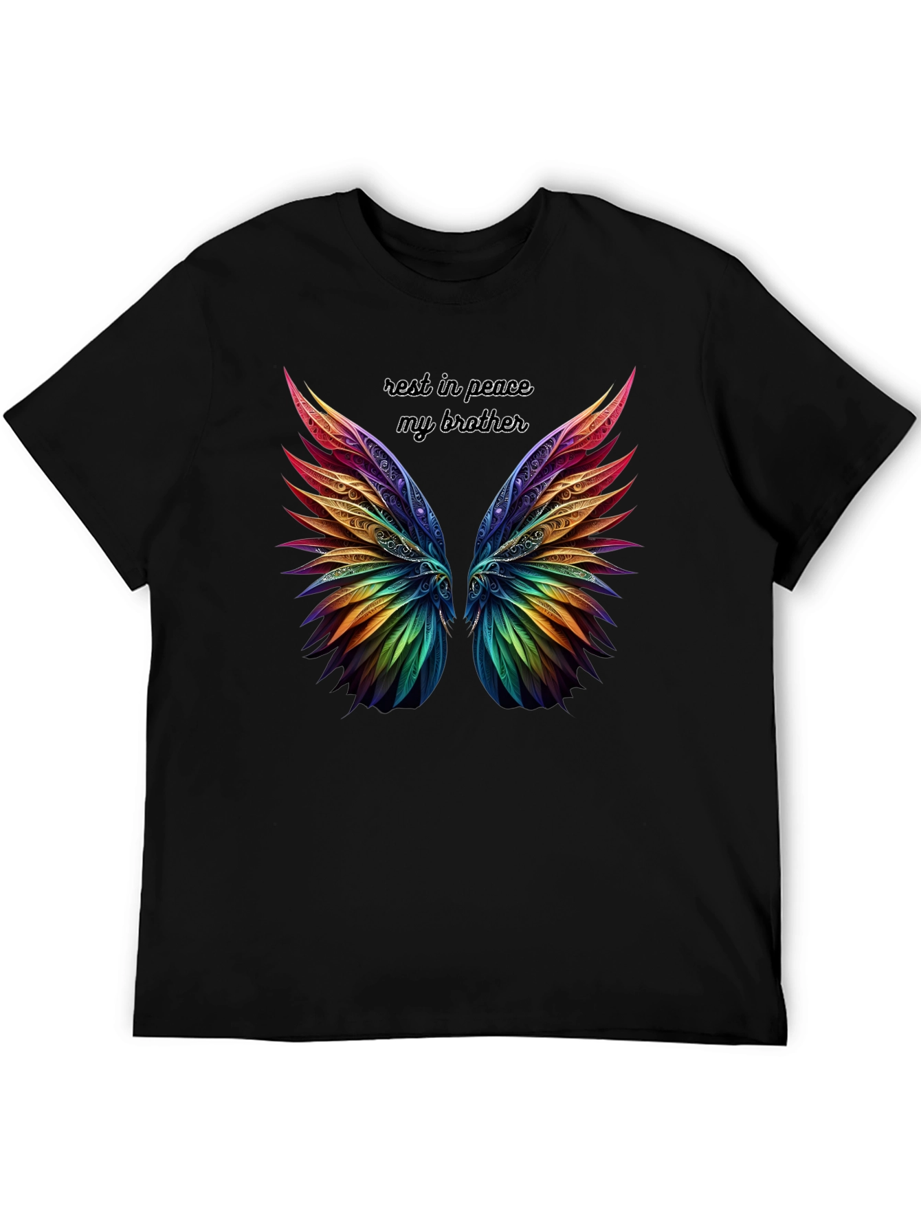 RIP My Brother T-Shirt - Angel Wings Memorial