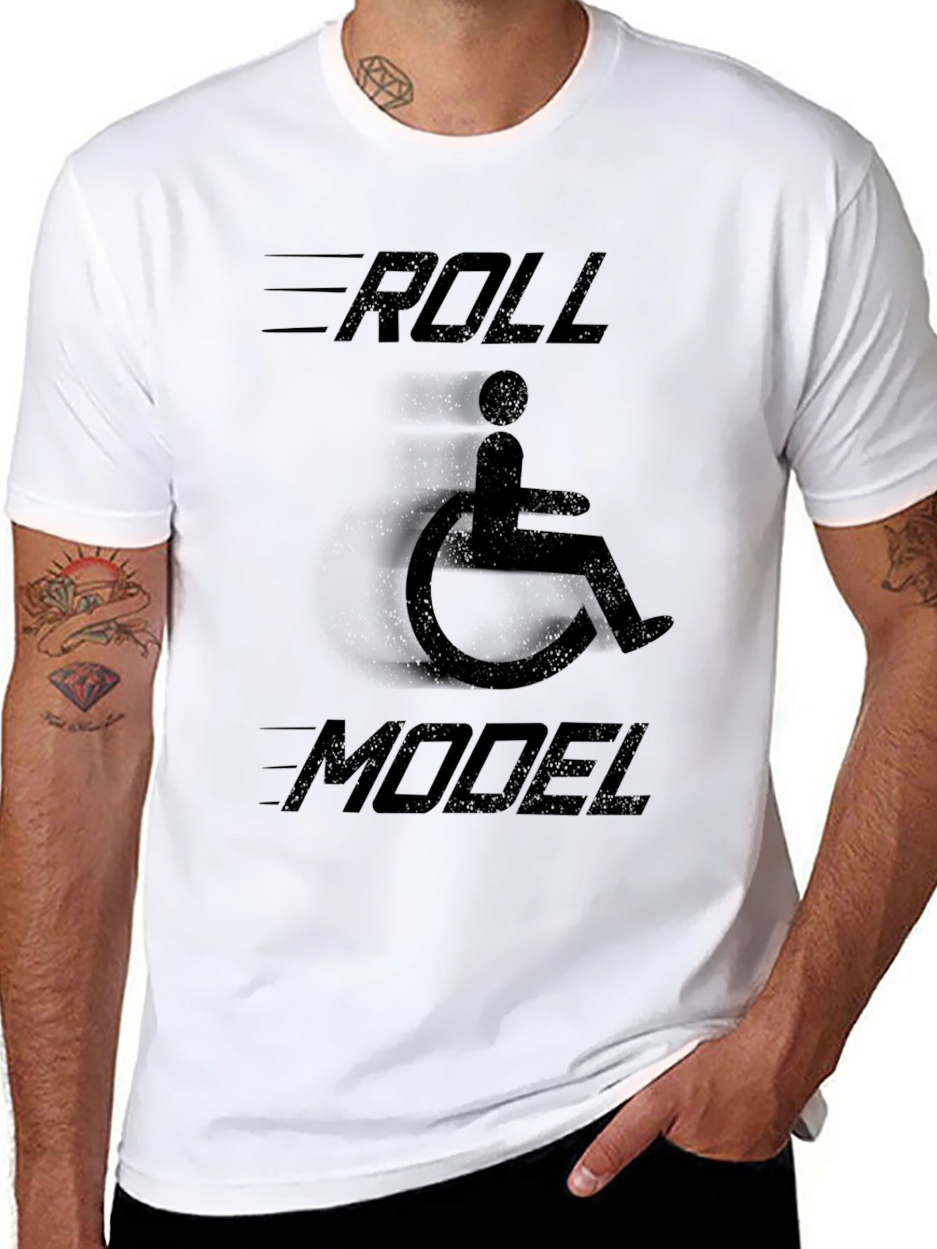 Roll Model T-Shirt - Disability Awareness Tee