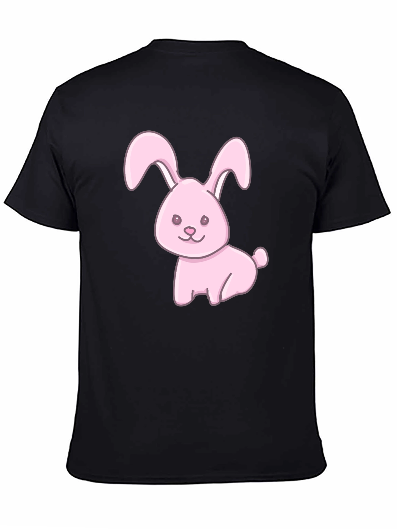 Cute Pink Bunny Graphic T-Shirt