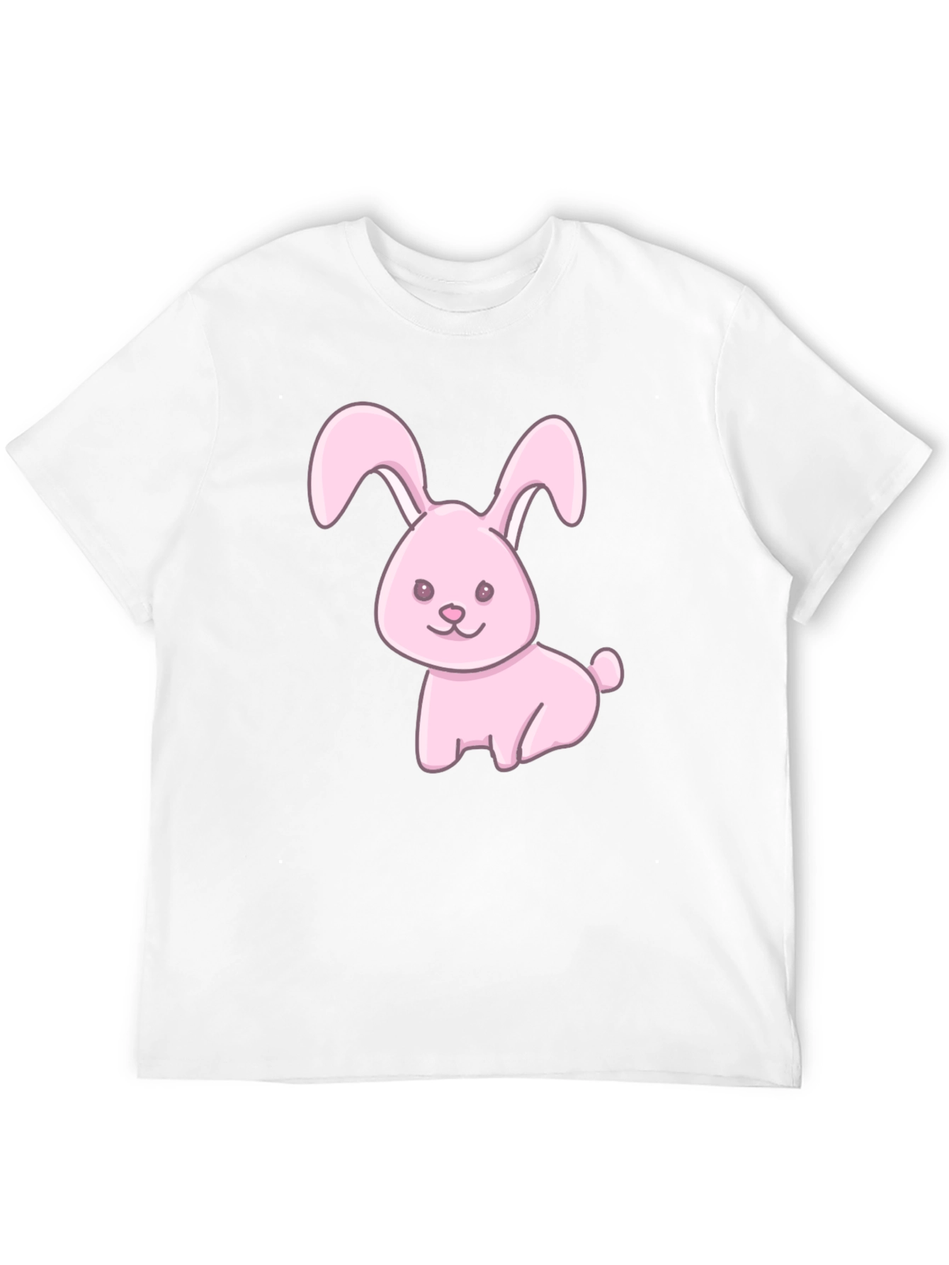 Cute Pink Bunny Graphic T-Shirt