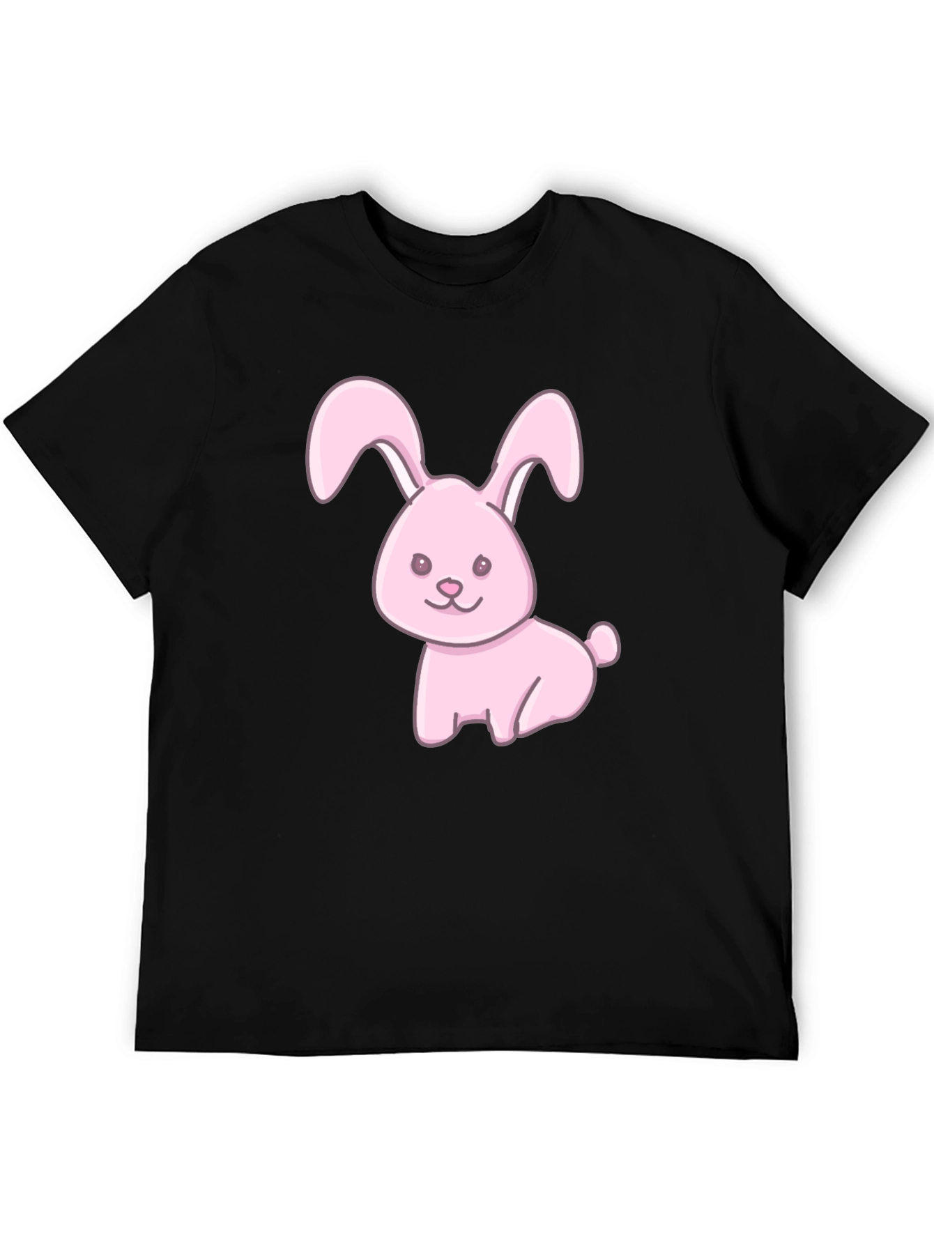 Cute Pink Bunny Graphic T-Shirt