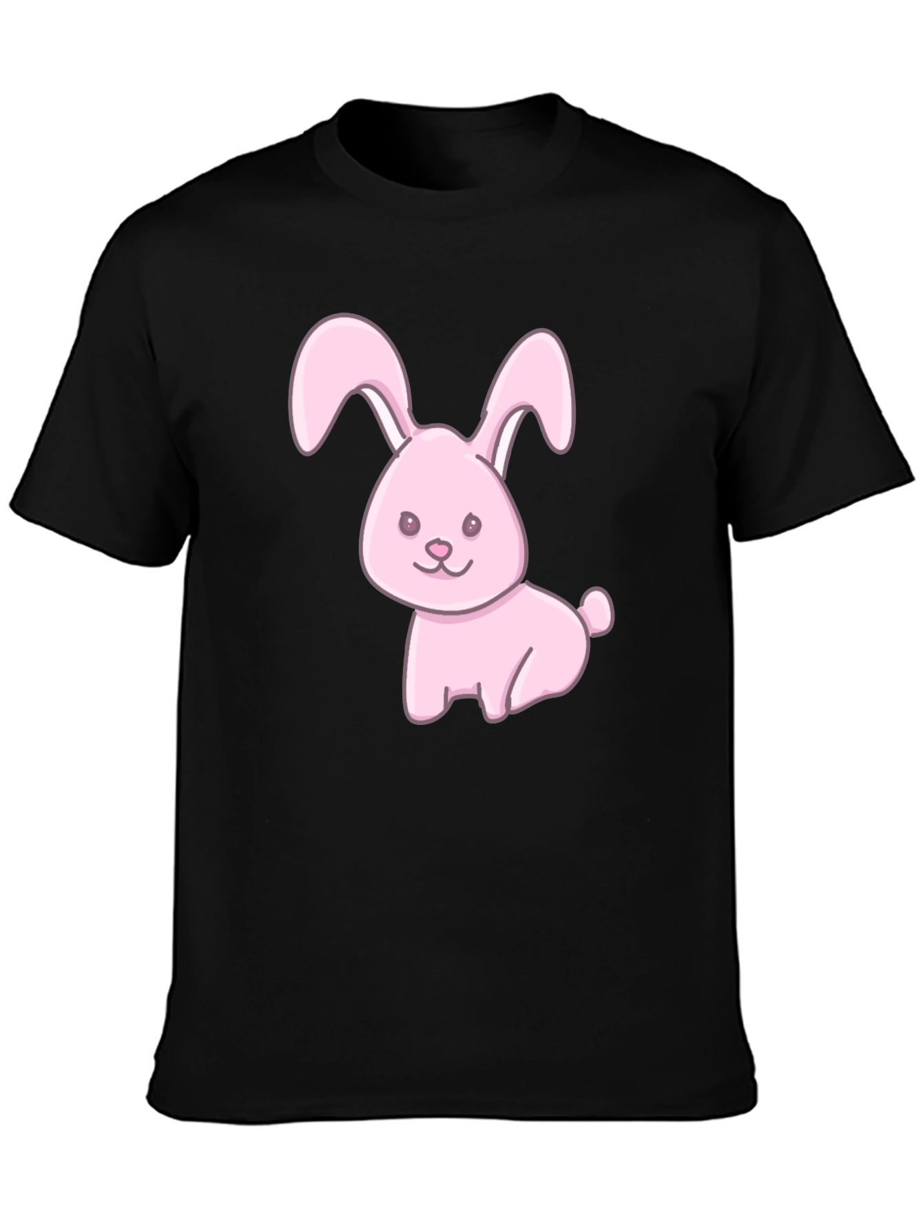 Cute Pink Bunny Graphic T-Shirt