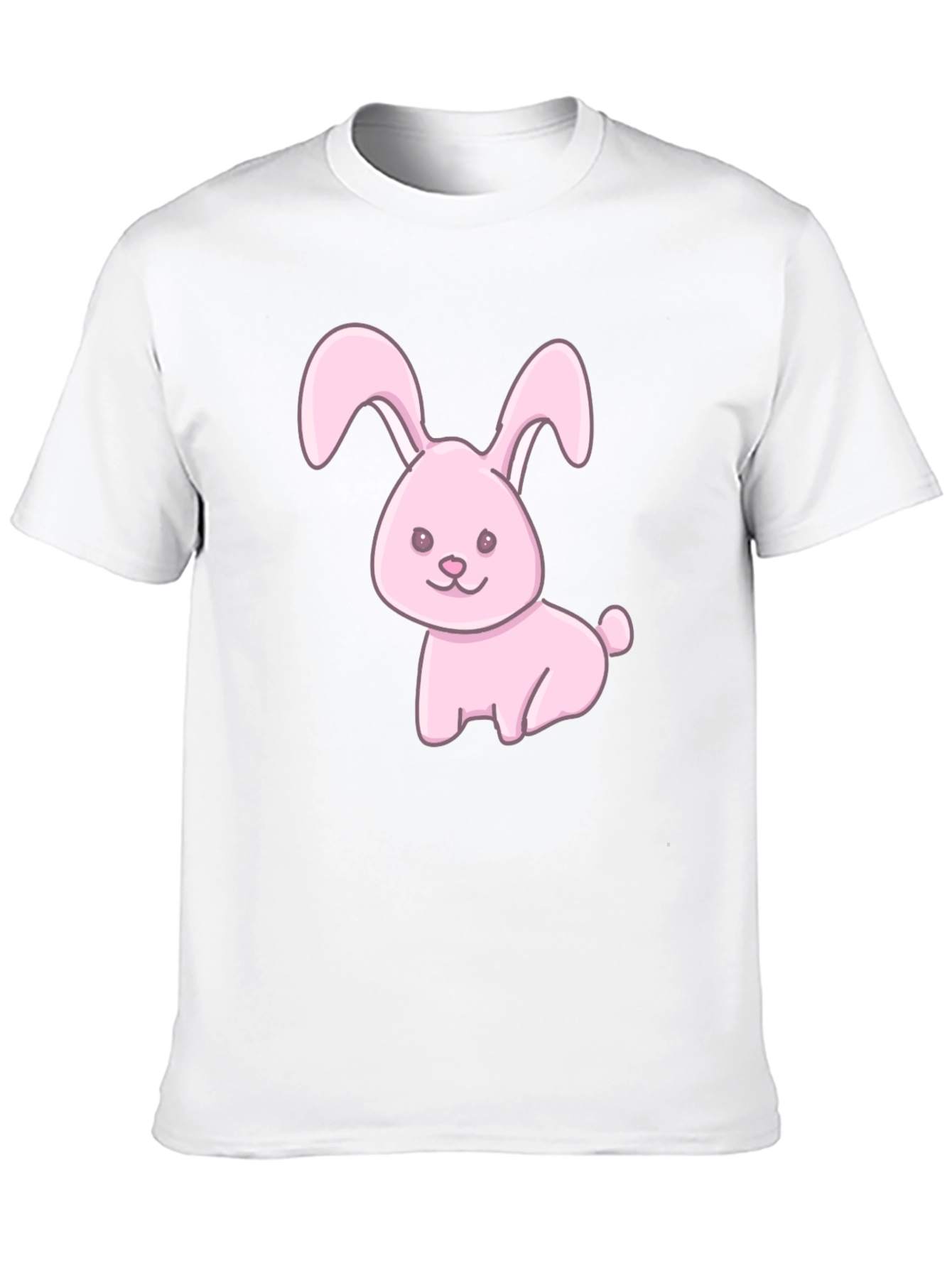 Cute Pink Bunny Graphic T-Shirt