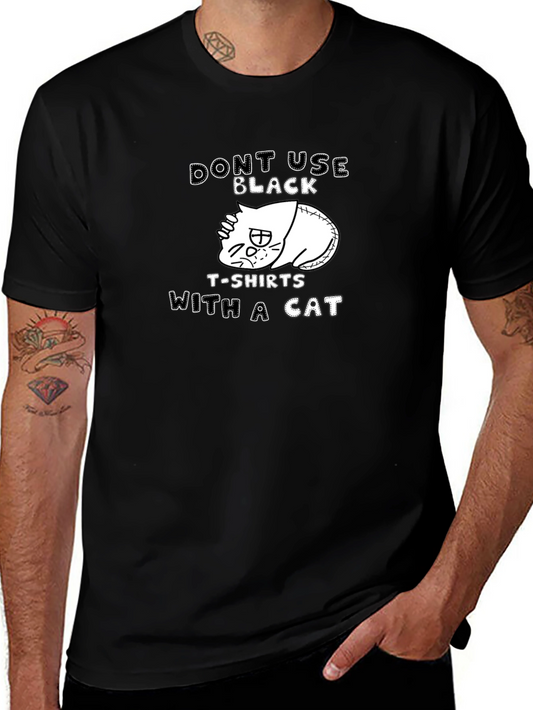 Black Cat T-Shirt: Dont Use Black T-Shirts With A Cat