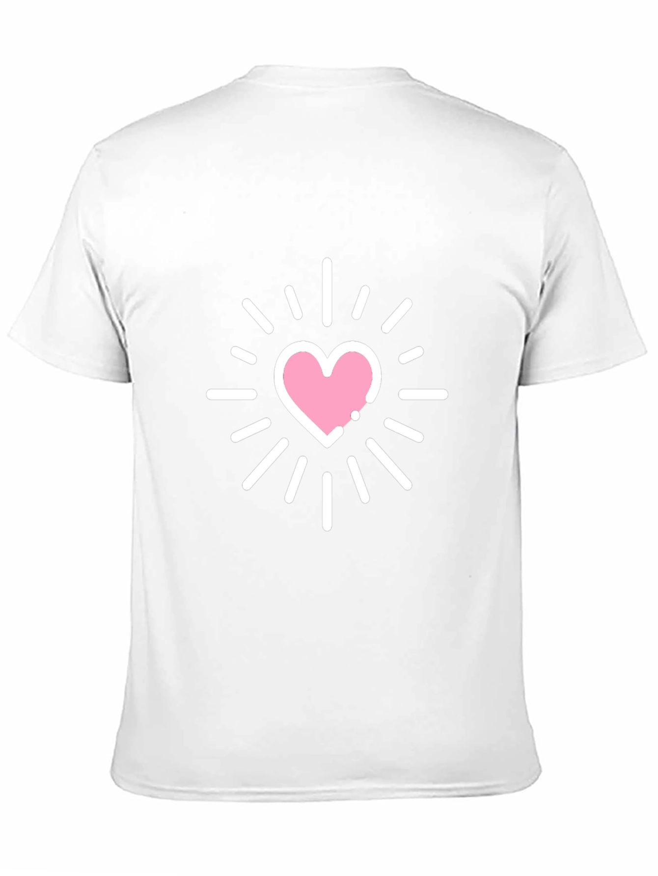 Heart Burst Graphic Tee - Stylish Black T-Shirt