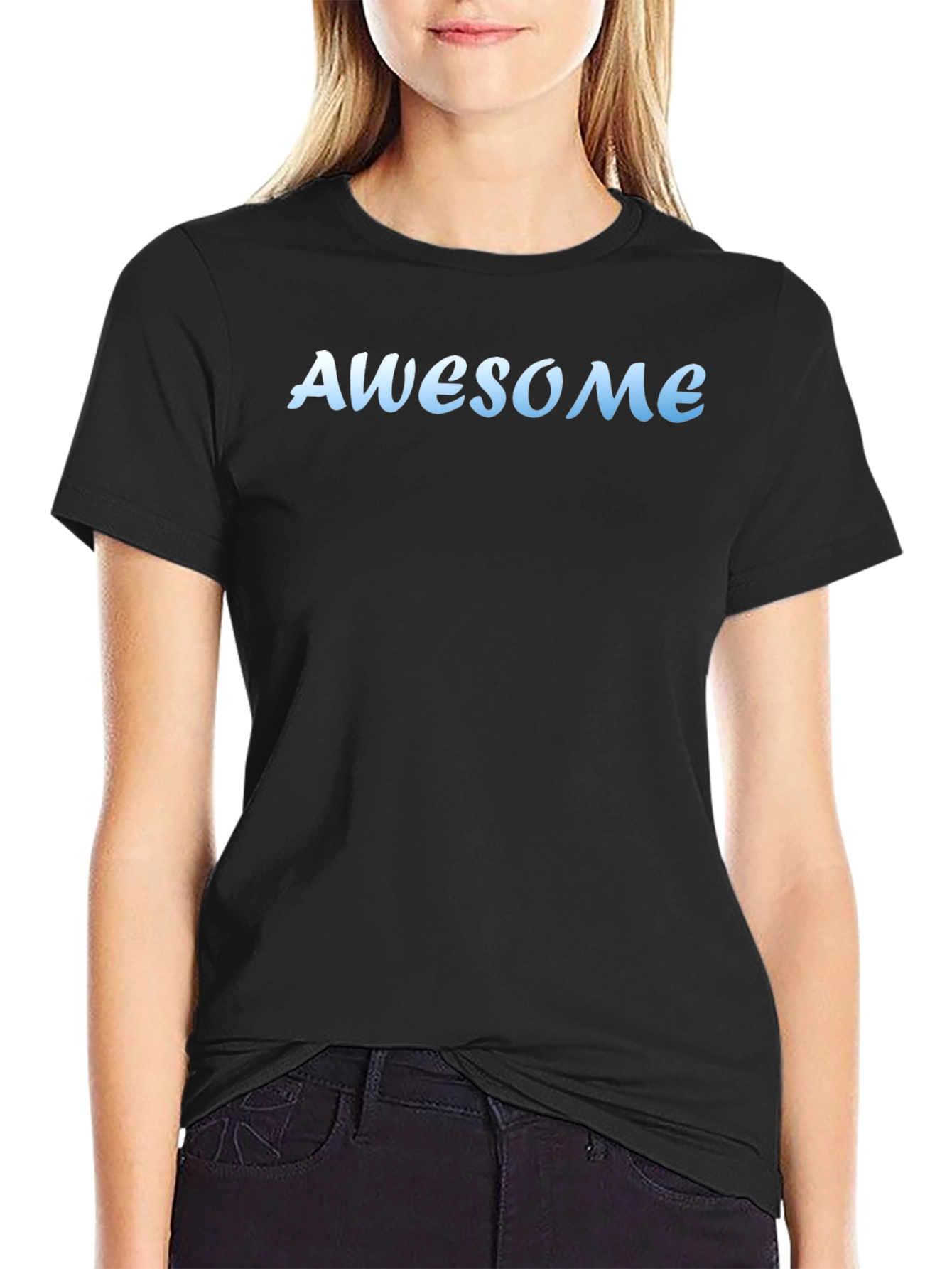 Awesome Graphic Tee - Trendy Black T-Shirt