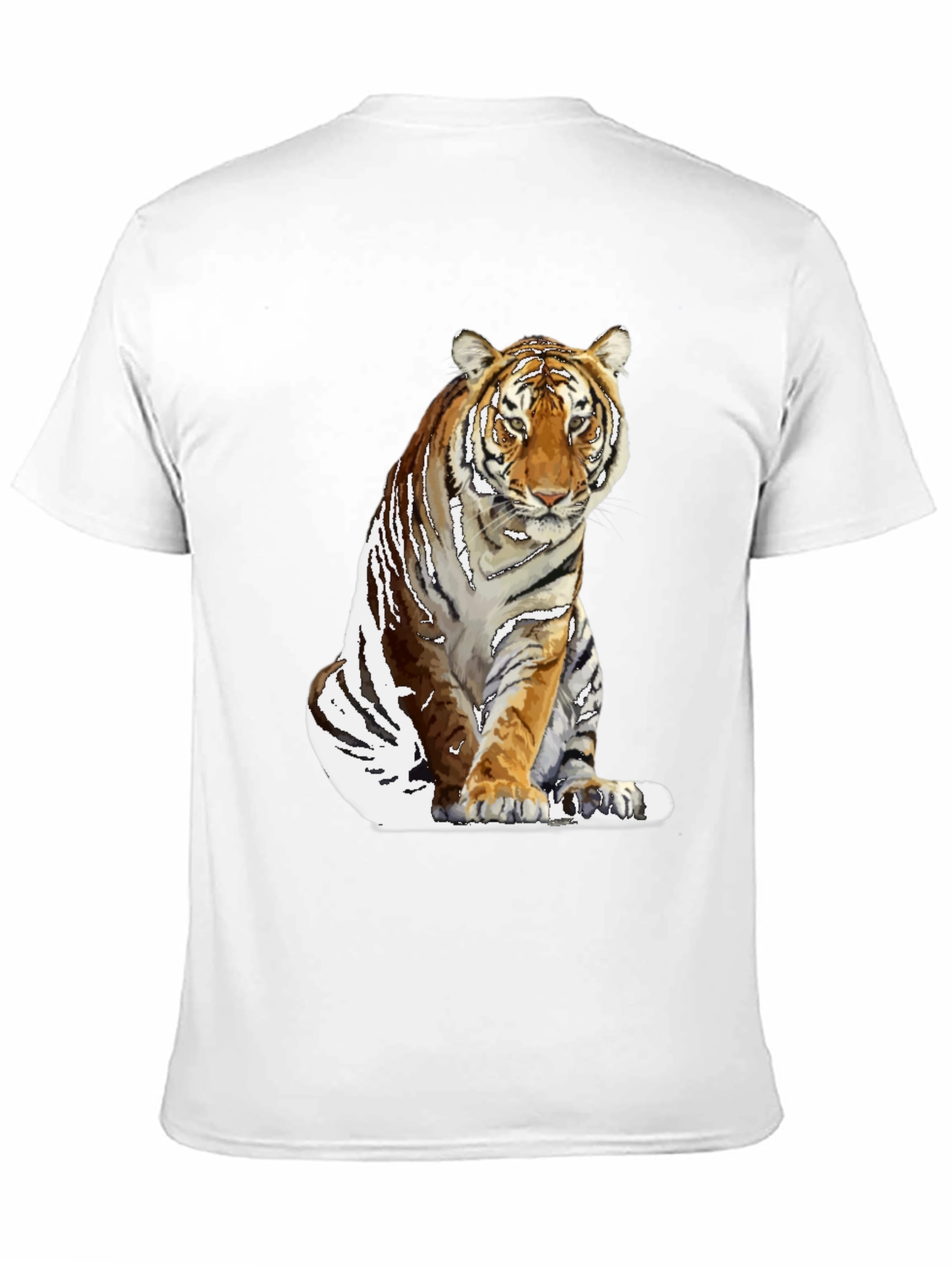 Cool Tiger Graphic Black T-Shirt for Men