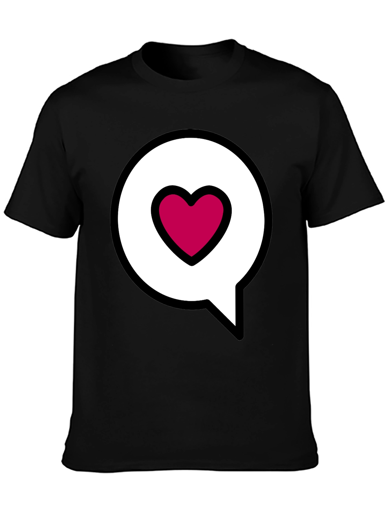 Heart Message Bubble Graphic Tee