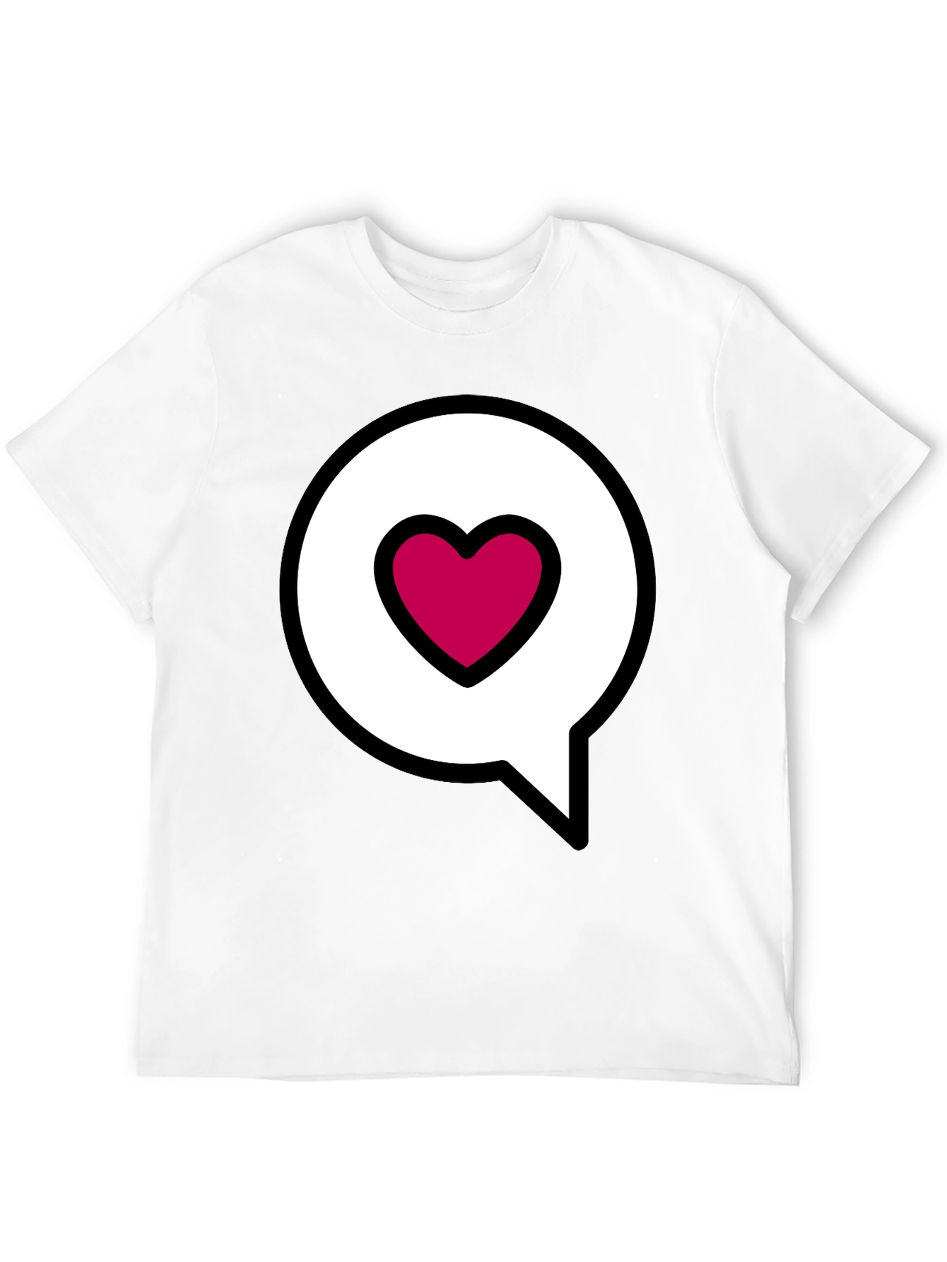 Heart Message Bubble Graphic Tee