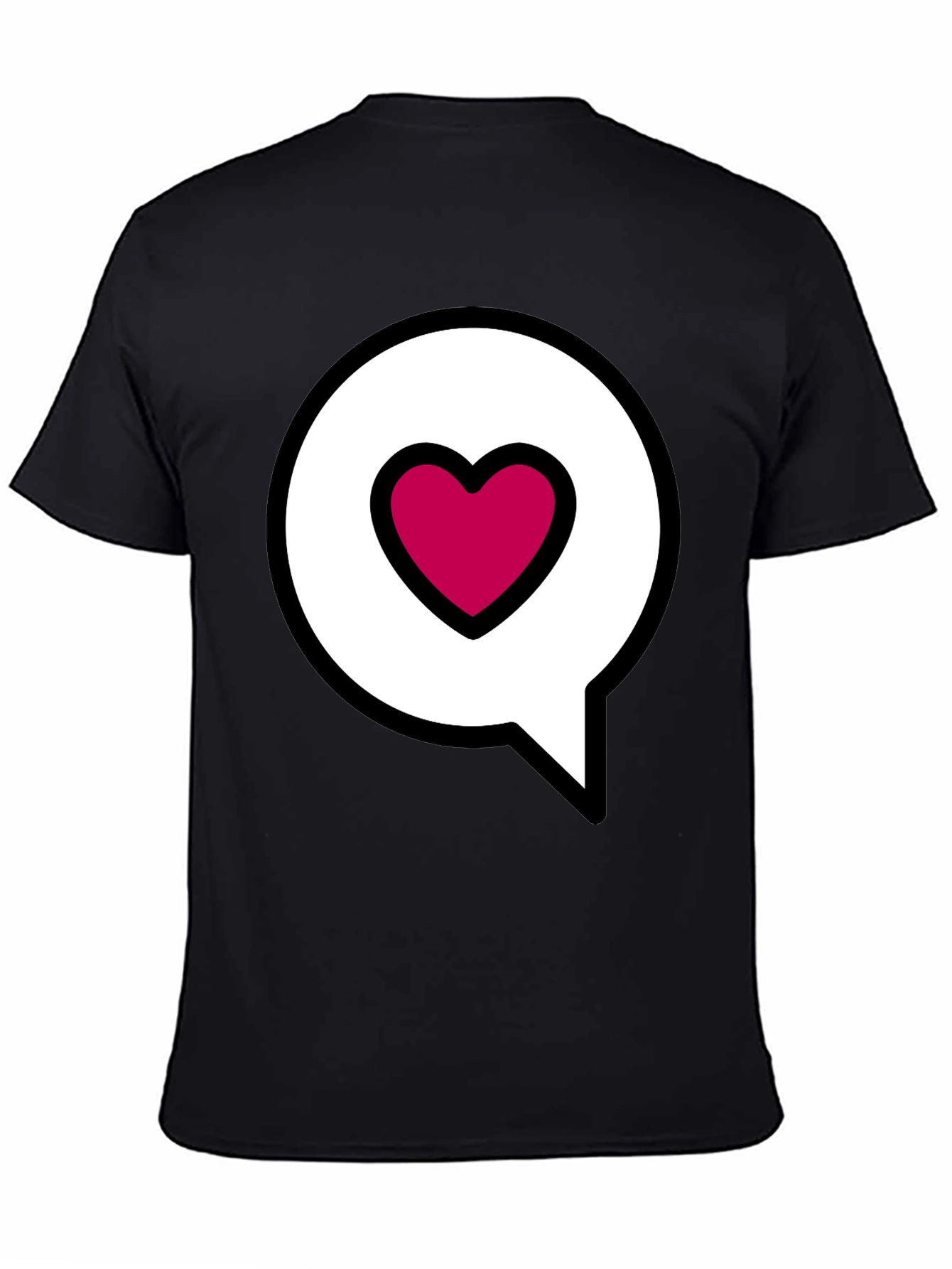 Heart Message Bubble Graphic Tee