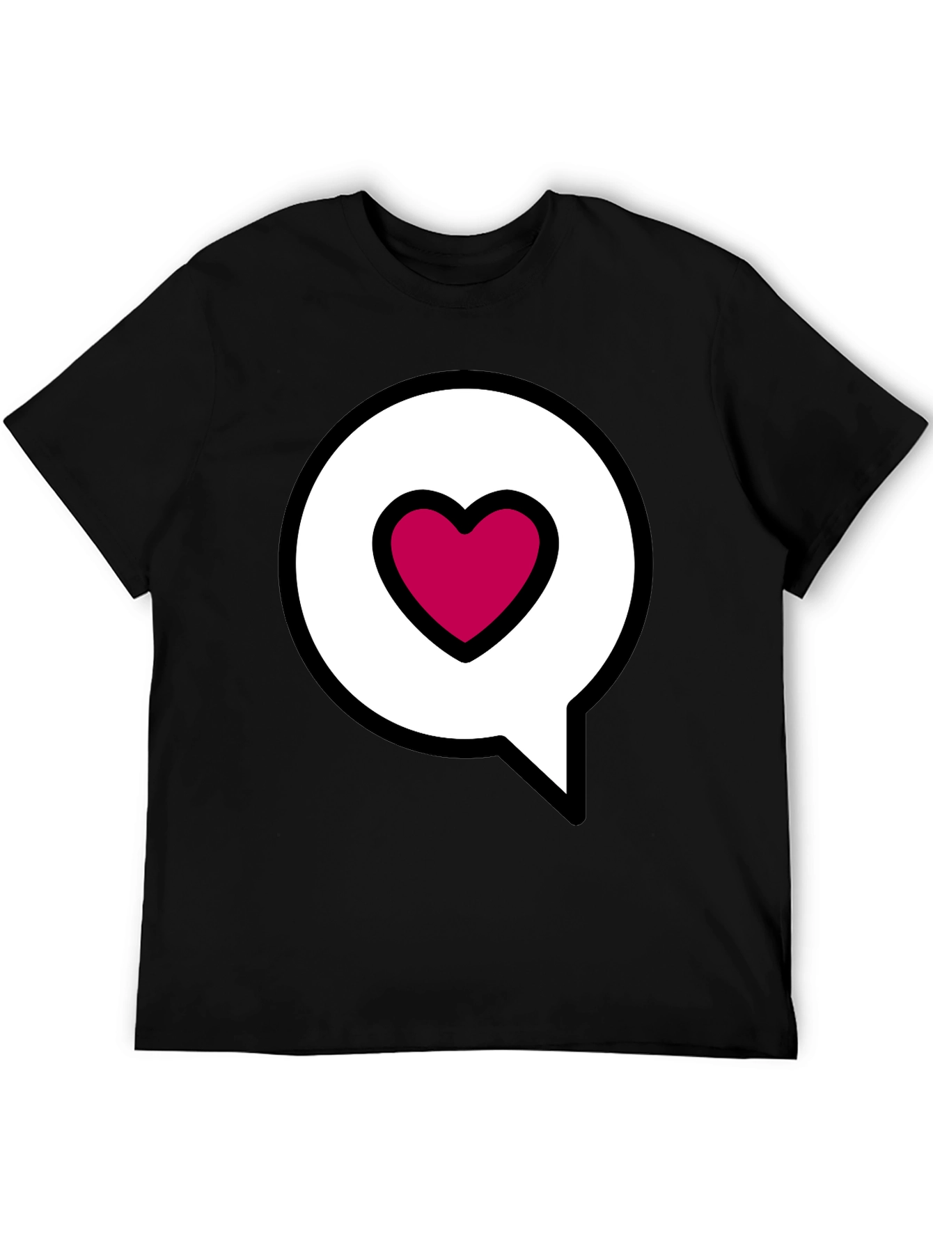 Heart Message Bubble Graphic Tee