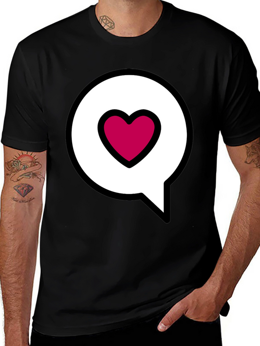 Heart Message Bubble Graphic Tee