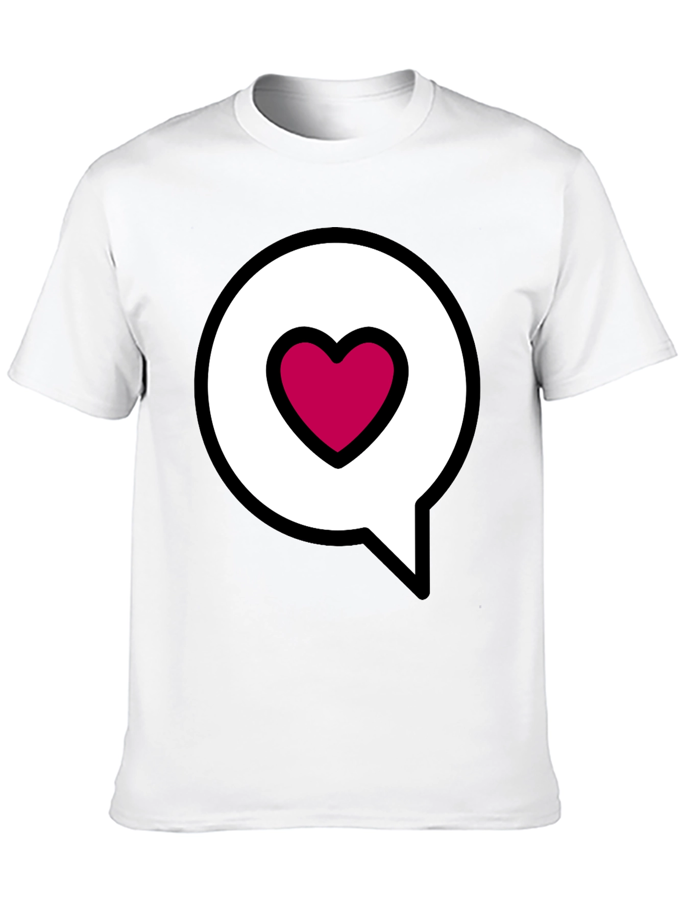 Heart Message Bubble Graphic Tee