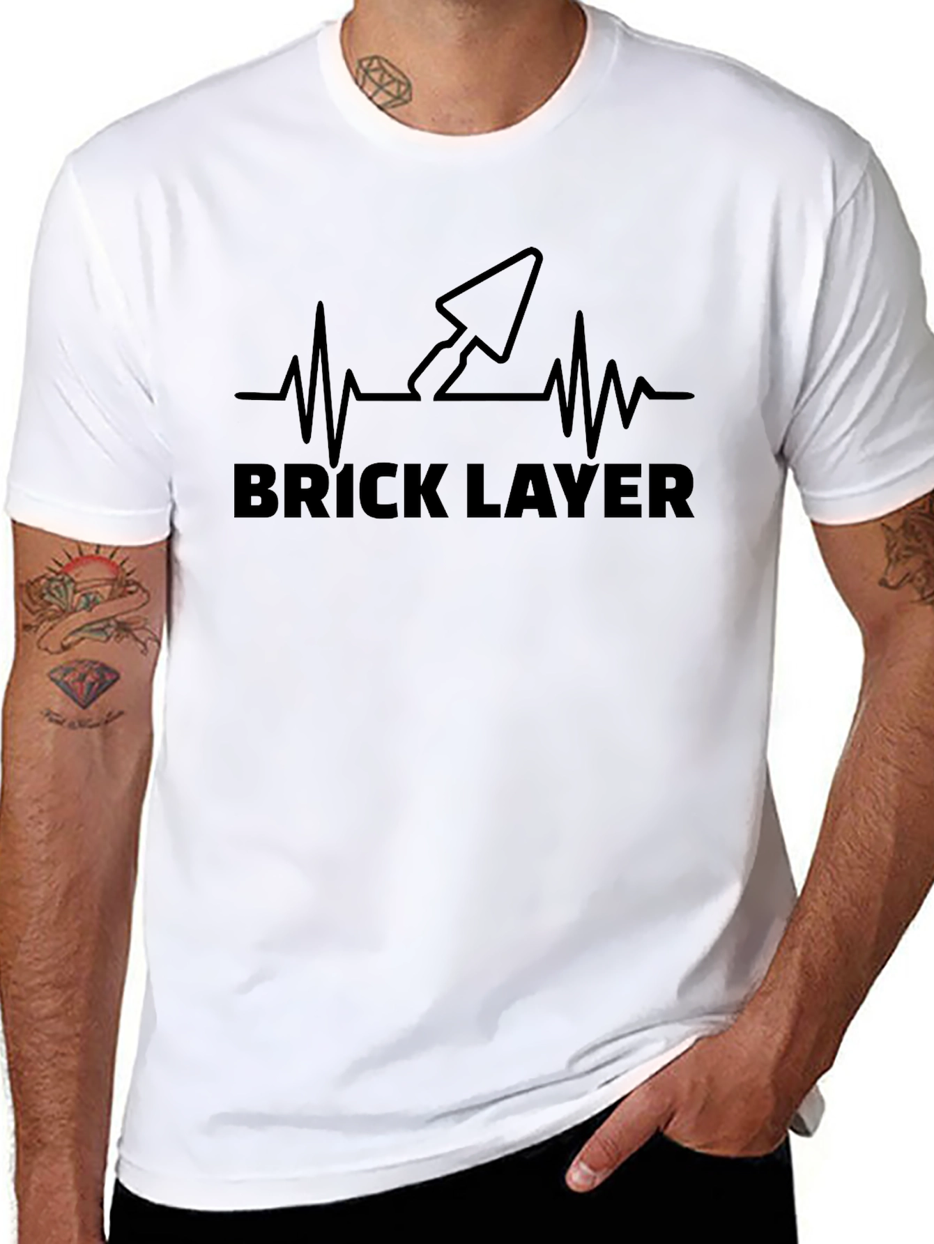 Brick Layer Heartbeat T-Shirt
