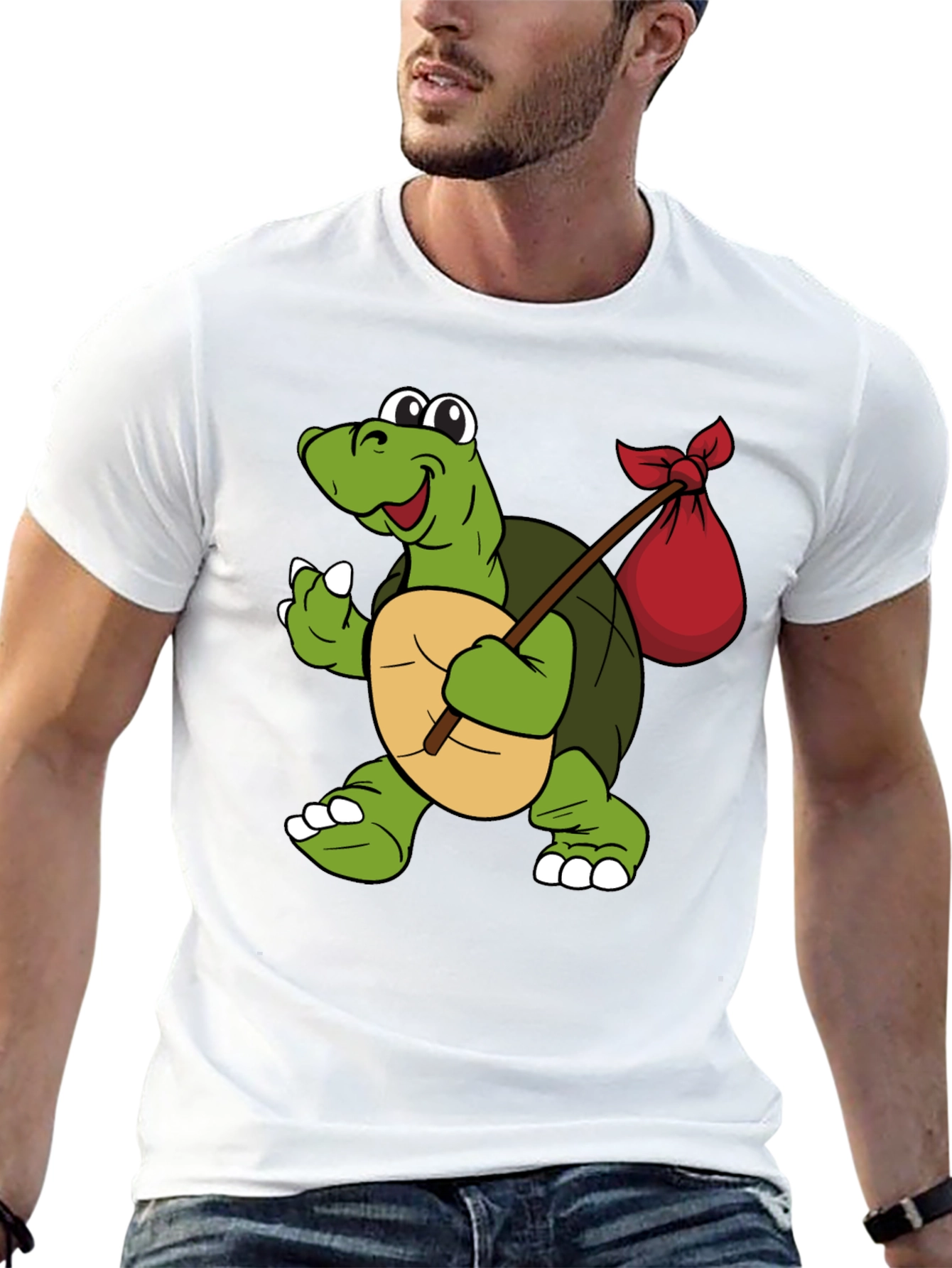 Turtle Traveler Graphic Tee -  Whimsical Adventure Design