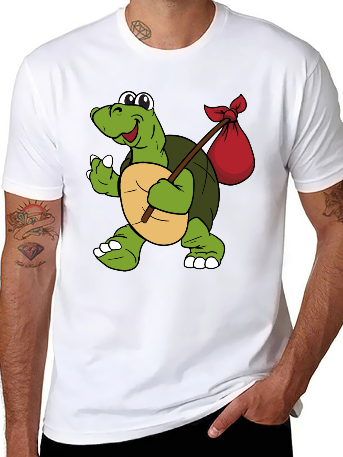 Turtle Traveler Graphic Tee -  Whimsical Adventure Design