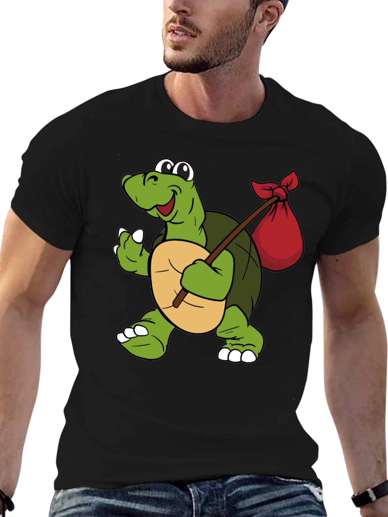 Turtle Traveler Graphic Tee -  Whimsical Adventure Design