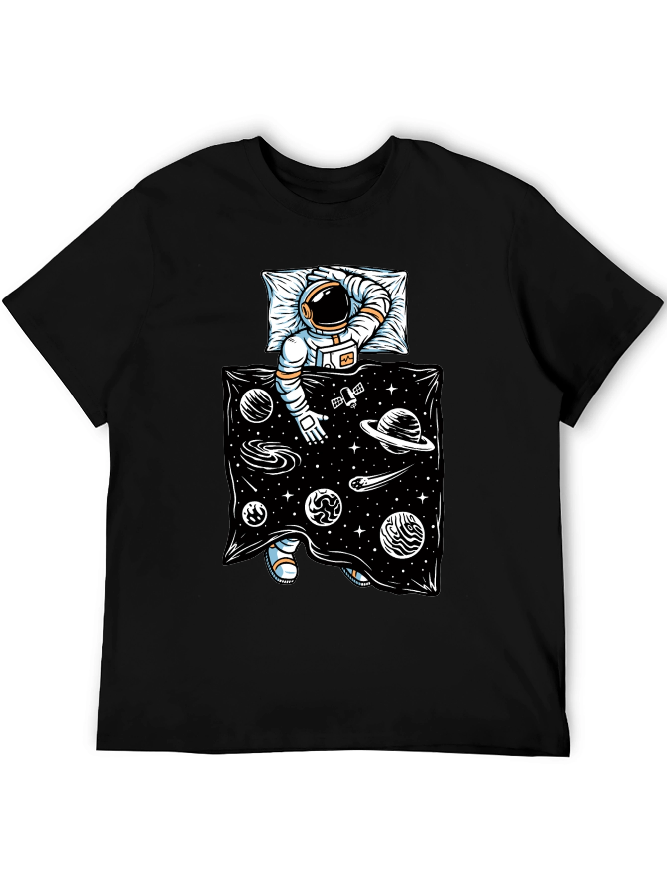 Astronaut in Space Bed T-Shirt - Relax in Style!