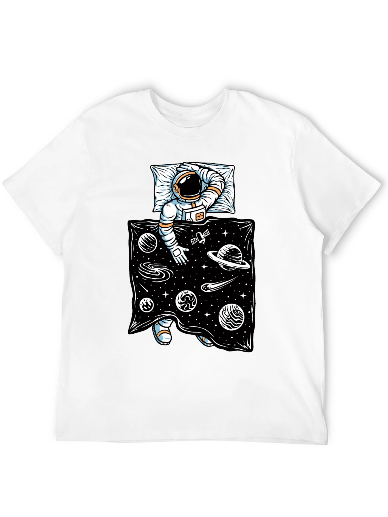 Astronaut in Space Bed T-Shirt - Relax in Style!