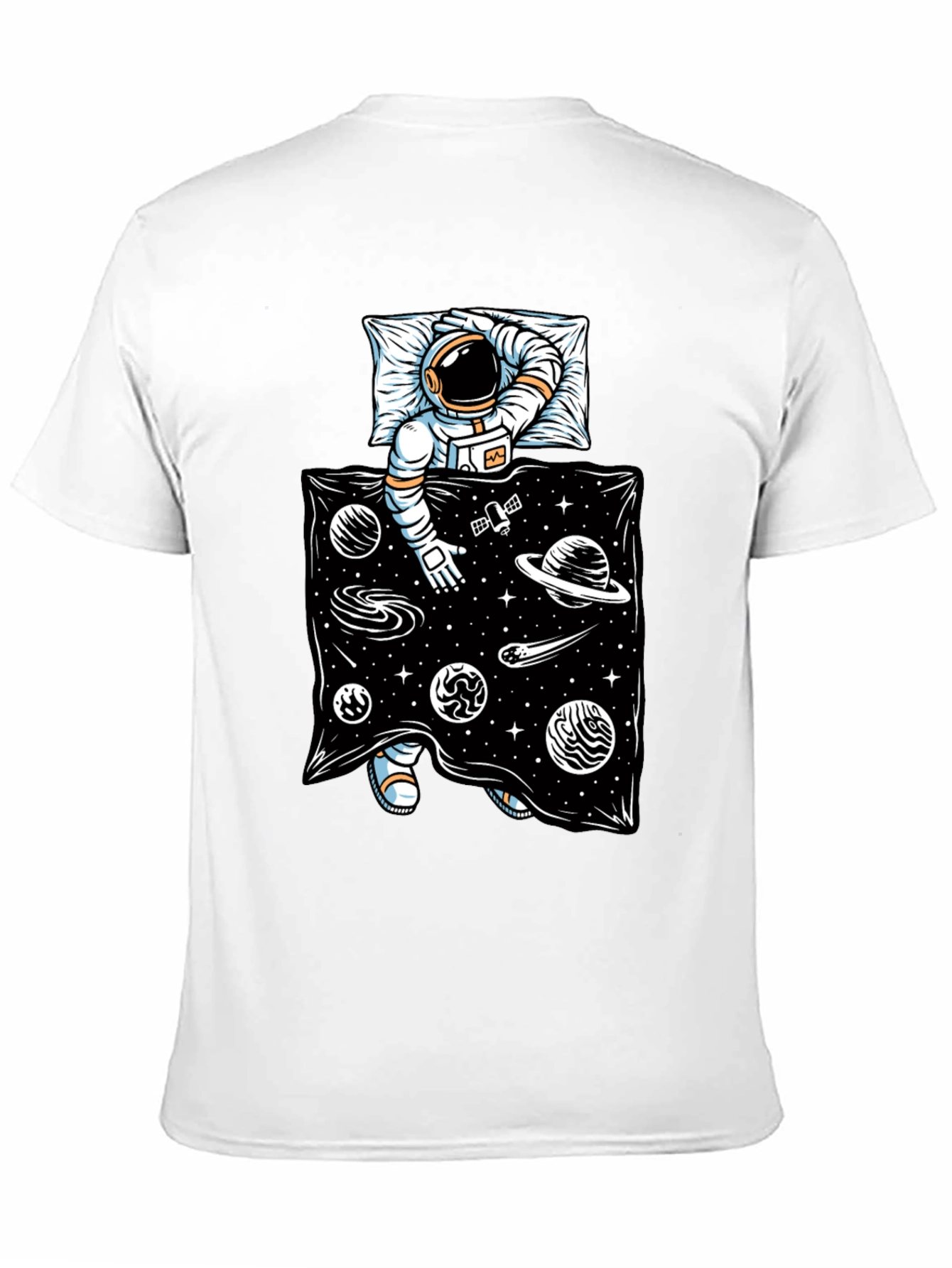 Astronaut in Space Bed T-Shirt - Relax in Style!