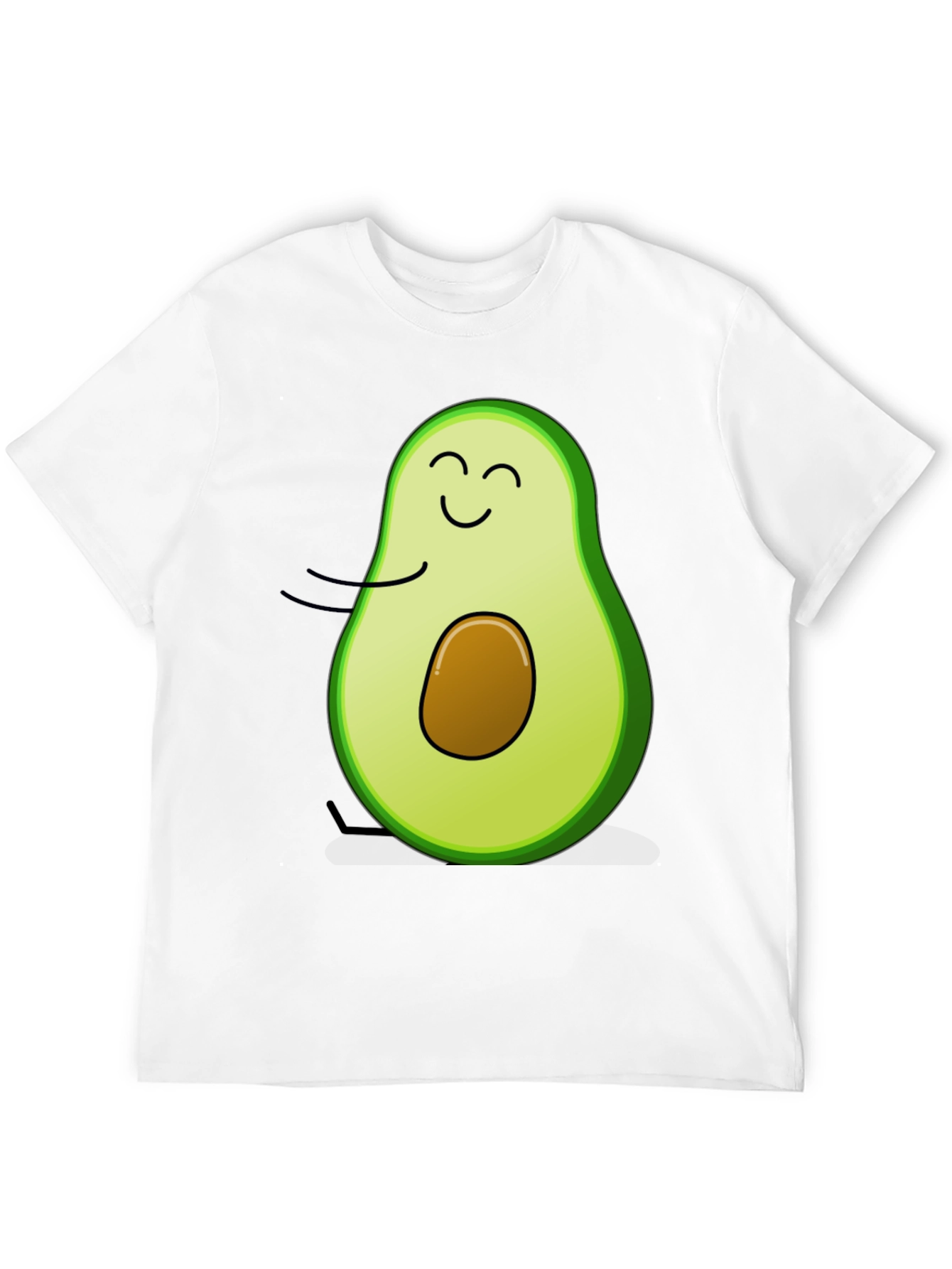 Avocado Graphic Print T-Shirt - Cute Foodie Tee
