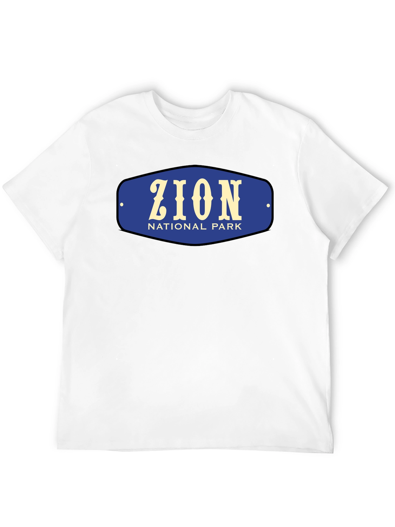Zion National Park Black Graphic Tee