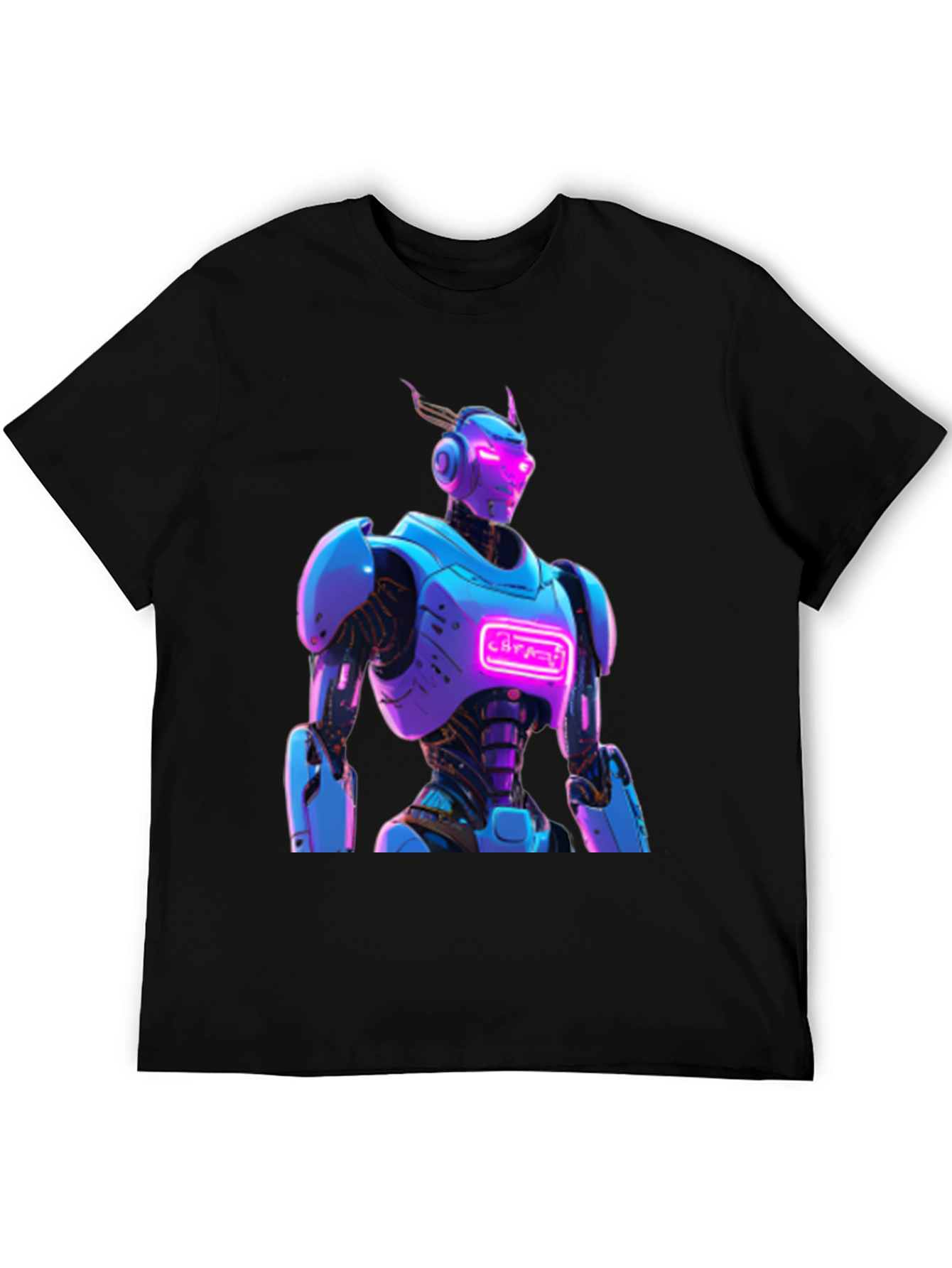 Cyberpunk Robot Graphic T-Shirt