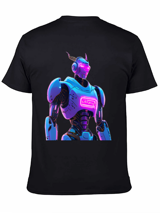 Cyberpunk Robot Graphic T-Shirt