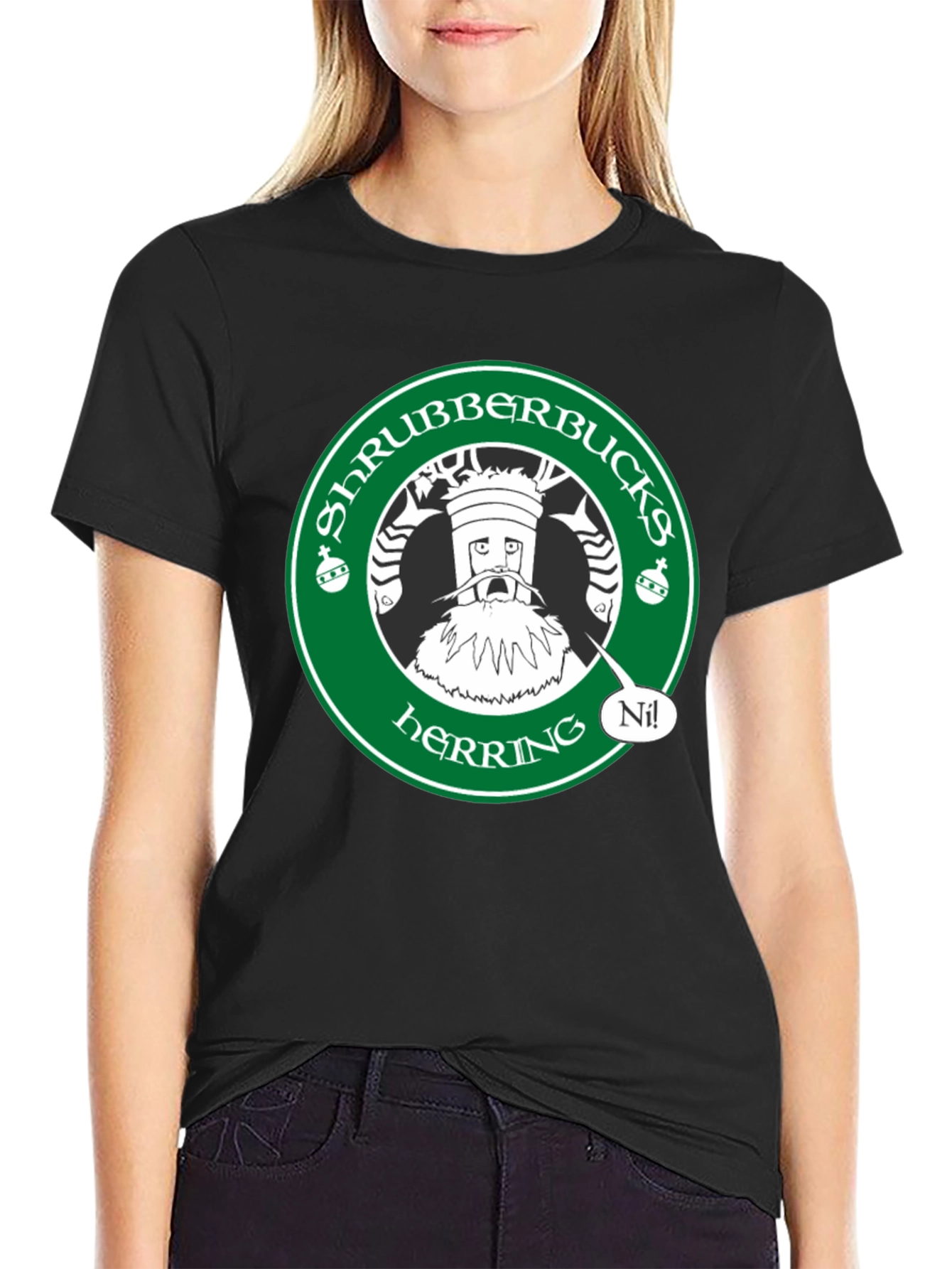 Shrubberbucks Herring T-Shirt - Monty Python Inspired
