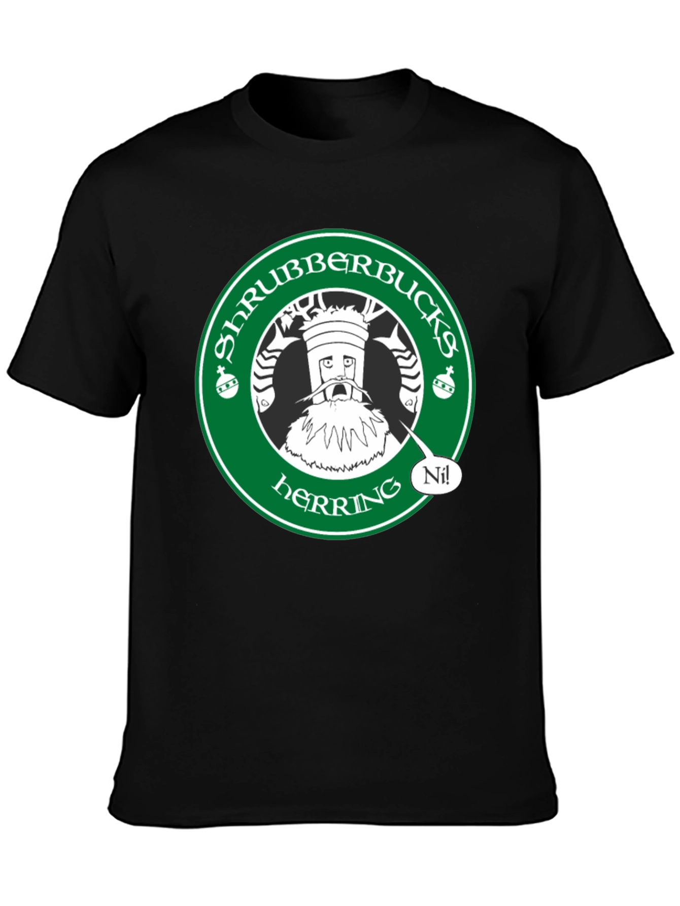 Shrubberbucks Herring T-Shirt - Monty Python Inspired