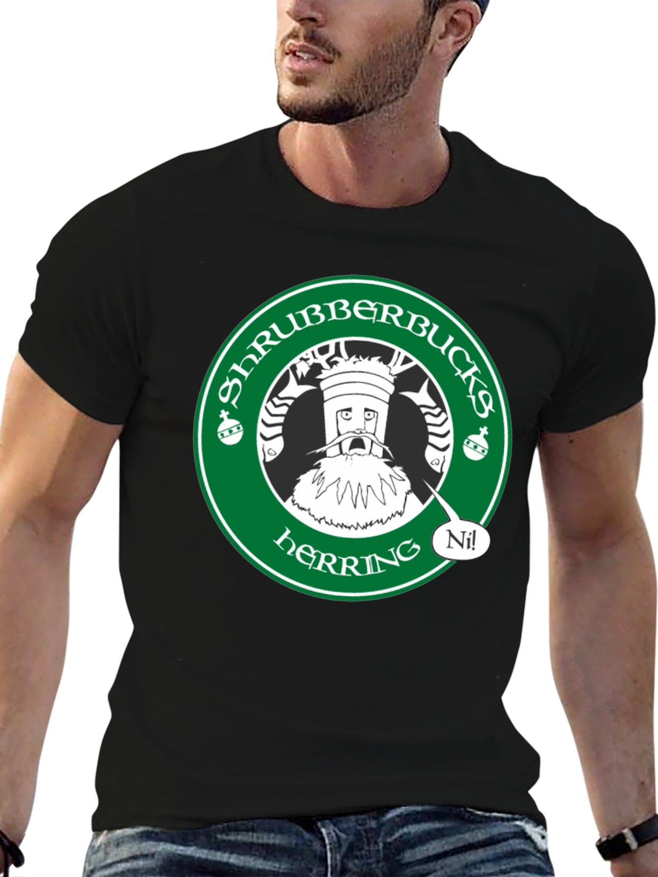 Shrubberbucks Herring T-Shirt - Monty Python Inspired