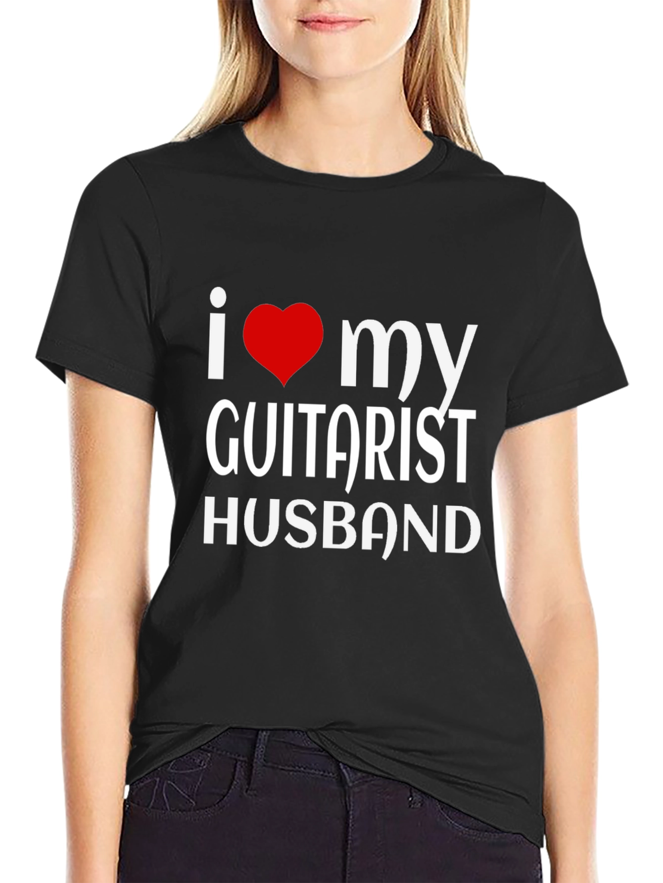 I Love My Guitarist Husband T-Shirt